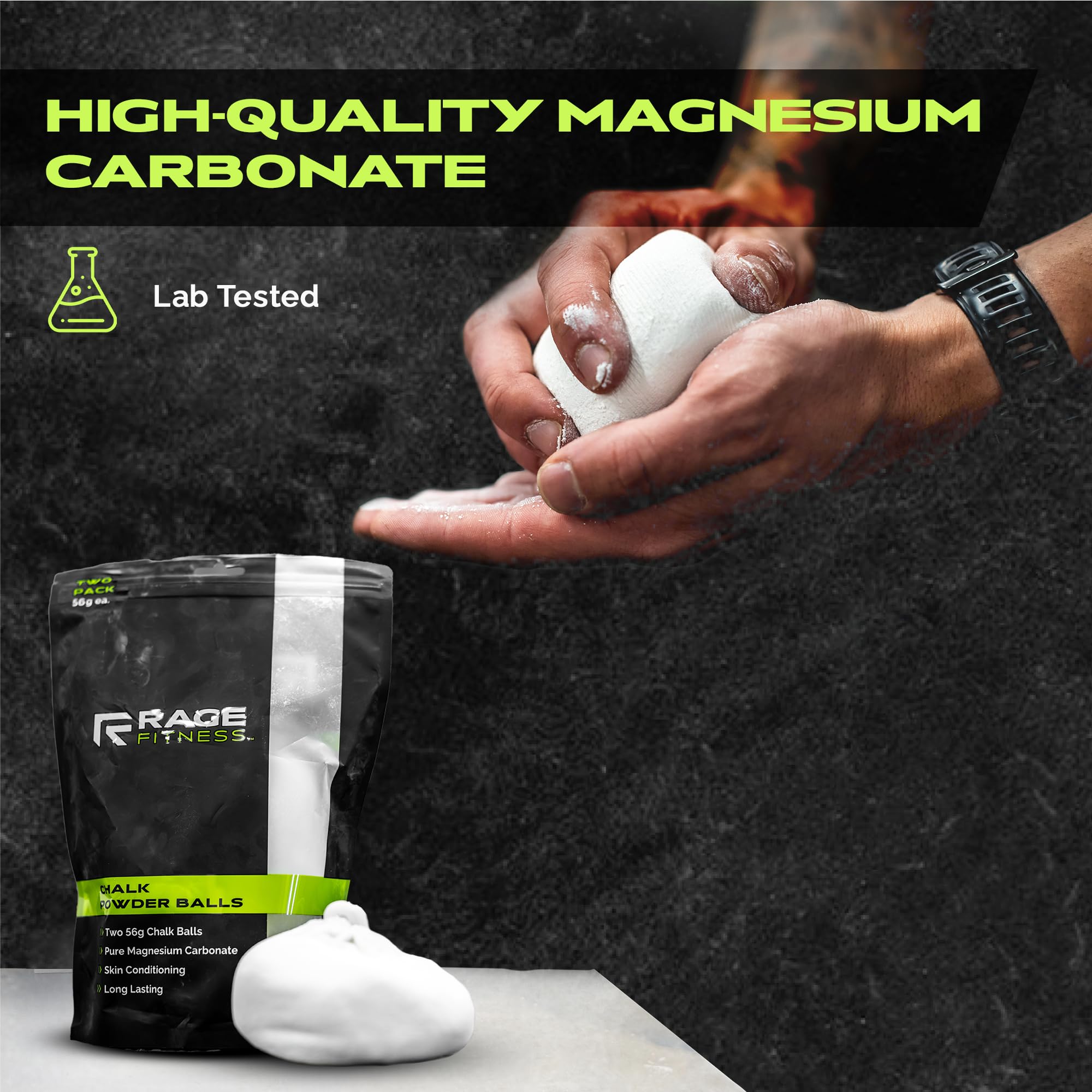Gym Chalk | Premium Magnesium Carbonate Athletic Chalk for Superior Grip - Ideal for Weightlifting, Gymnastics, Rock Climbing & CrossFit Workouts