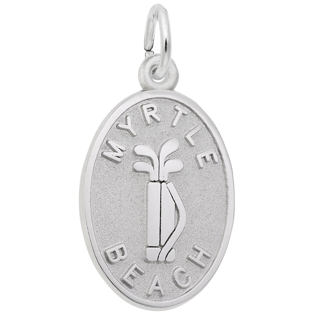 Myrtle Beach Golf Bag Charm - Elegant Bracelet & Necklace Charms for Golf Lovers | Perfect Golf Accessories & Gifts for Players