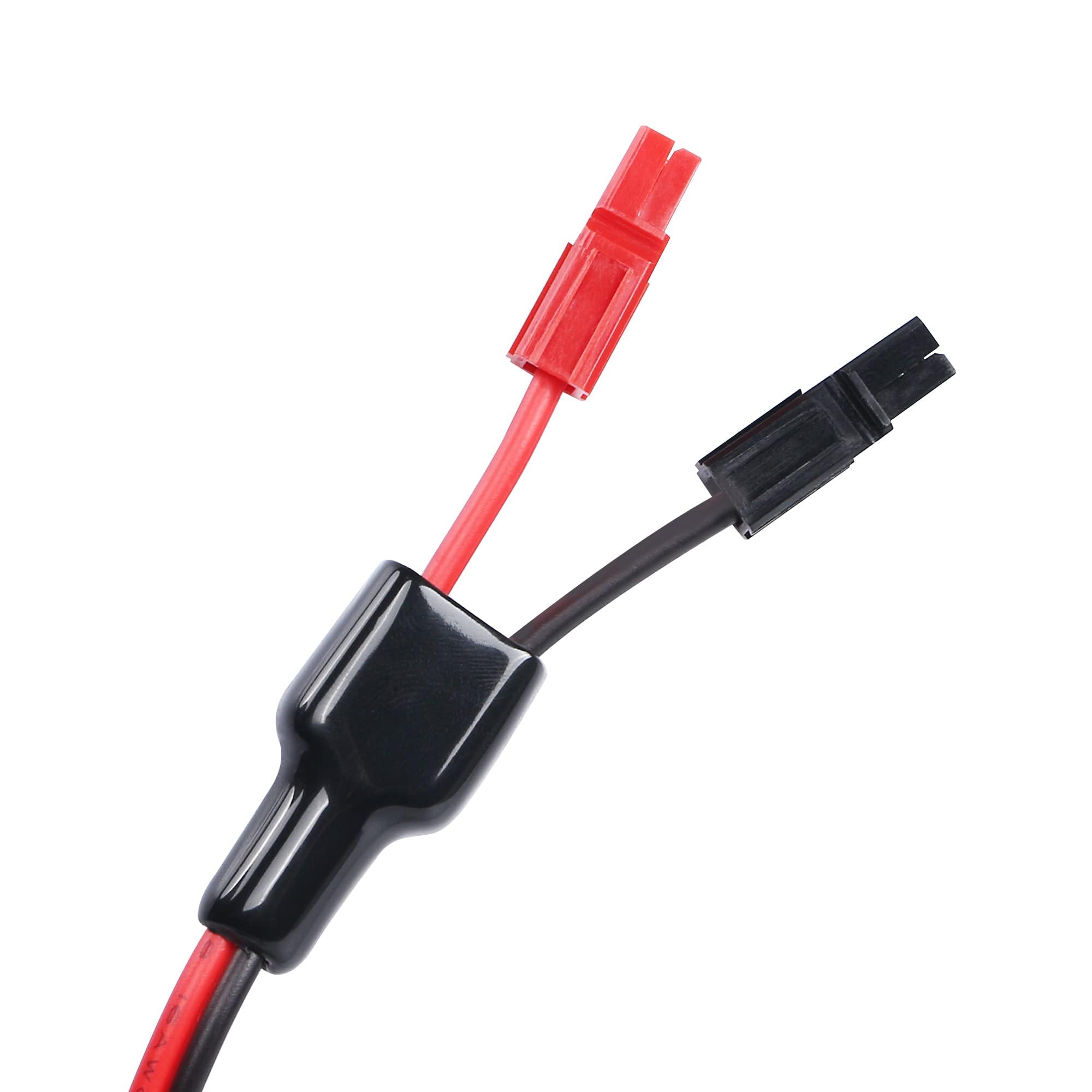 QIANRENON 45A DC5525 (5.5x2.1mm) to Solar Panel Power Extension Cable - 16AWG Heavy Duty Solar Connector for Portable Generators, Backup Batteries & Foldable Solar Panels - 3.9ft/1.2m - Perfect for Off-Grid Power, RV Solar Systems & Emergency Power Supply