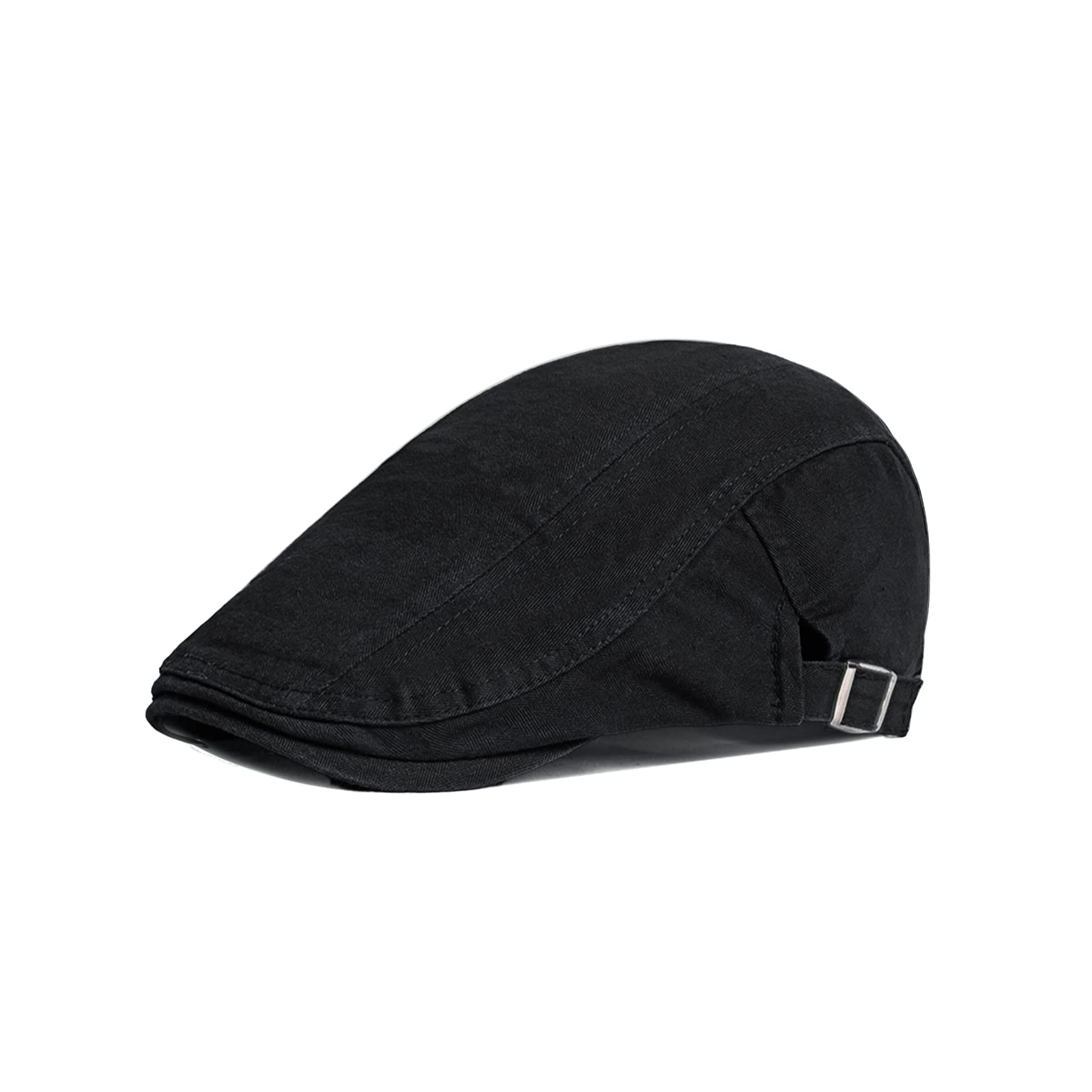 FuninCrea Adjustable Cotton Flat Cap for Men - Vintage Newsboy Hat, Gatsby Ivy Irish Beret & Cabbie Hat - Perfect for Golf, Driving, Hunting & Casual Outdoor Wear