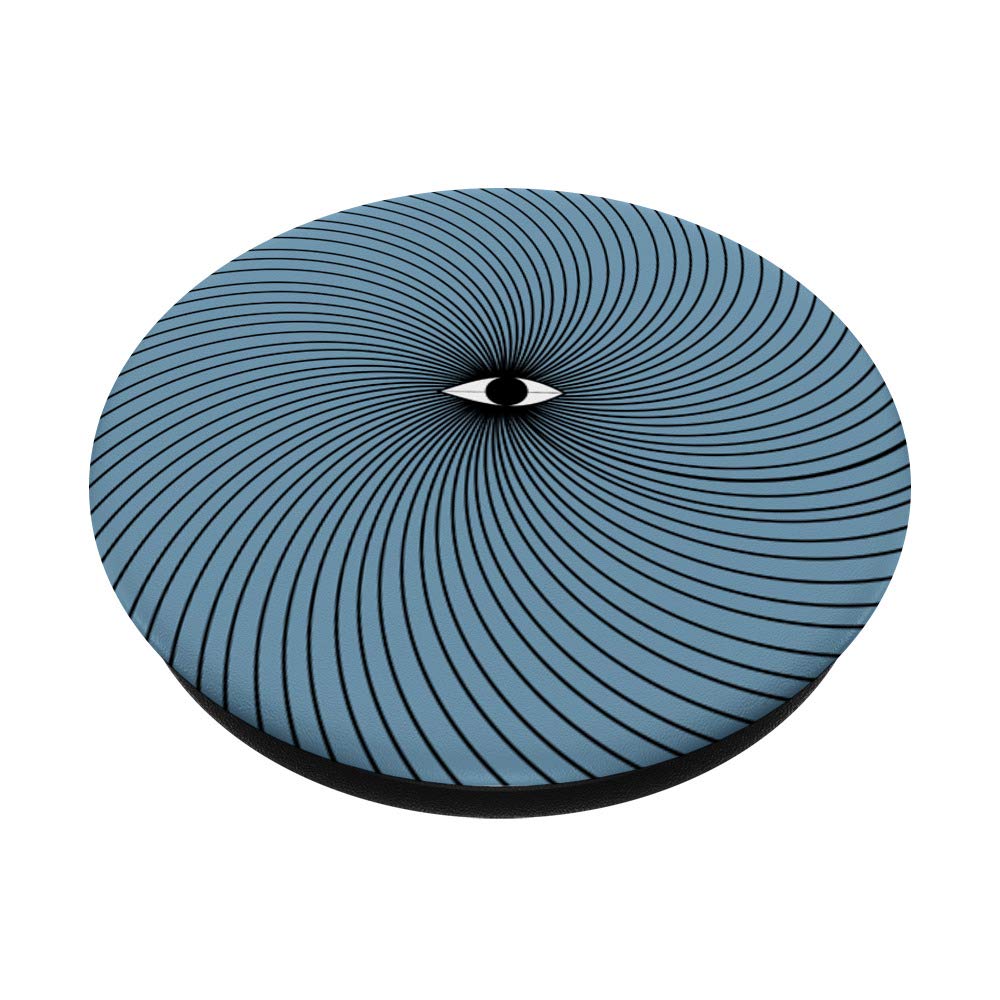 Cool Geometric Swirl Third Eye PopSocket: Swappable Phone Grip for Secure Hold, Perfect for Daily Use, Travel, and Hands-Free Viewing