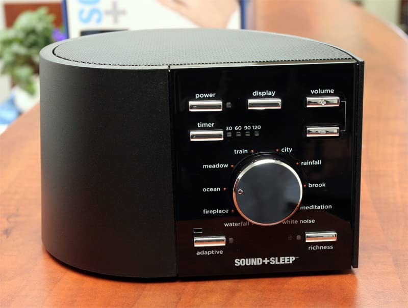 Premium Sound+Sleep High Fidelity White Noise Machine - 30 Non-Looping Nature Sounds & Adaptive Sound Technology with Sleep Timer - Classic Black (Renewed) - Perfect for Baby Nursery, Office Focus & Deep Sleep Therapy