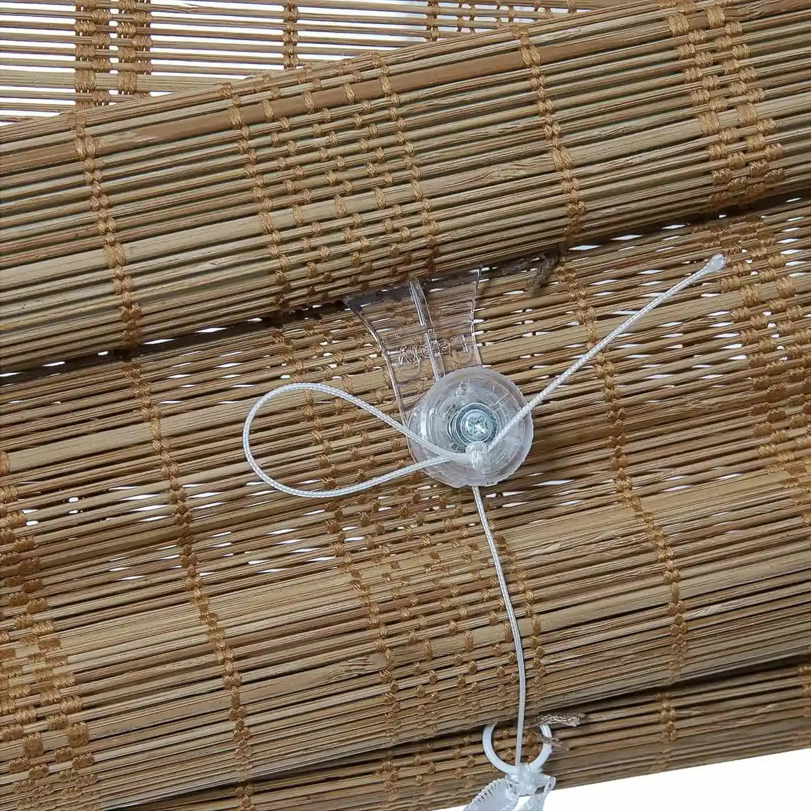Rae Natural Pure Bamboo Woven Shades Series Z - Eco-Friendly Window Blinds for Home & Office Privacy and Sun Protection