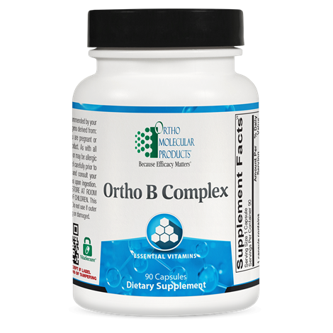 OrthoMolecular Products Ortho B Complex - Premium Vitamin B Supplement for Energy & Metabolism Support - Ideal for Daily Wellness & Stress Relief