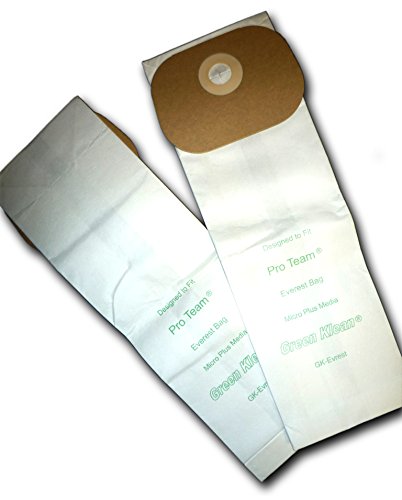 Green Klean GK-EvRest Replacement Vacuum Bags (Pack of 100) - Compatible with Most Vacuum Cleaners - HEPA Filter Bags for Dust & Allergen Control - Ideal for Home, Office & Pet Hair Cleaning