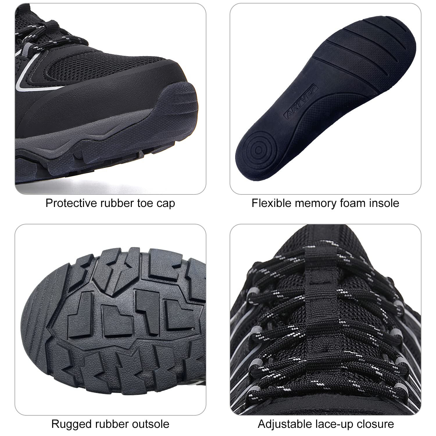 **Men's & Women's Waterproof Hiking Shoes - Breathable Trekking & Outdoor Work Shoes for Jungle & Mountain Climbing - Perfect for Camping, Backpacking & Trail Adventures**
