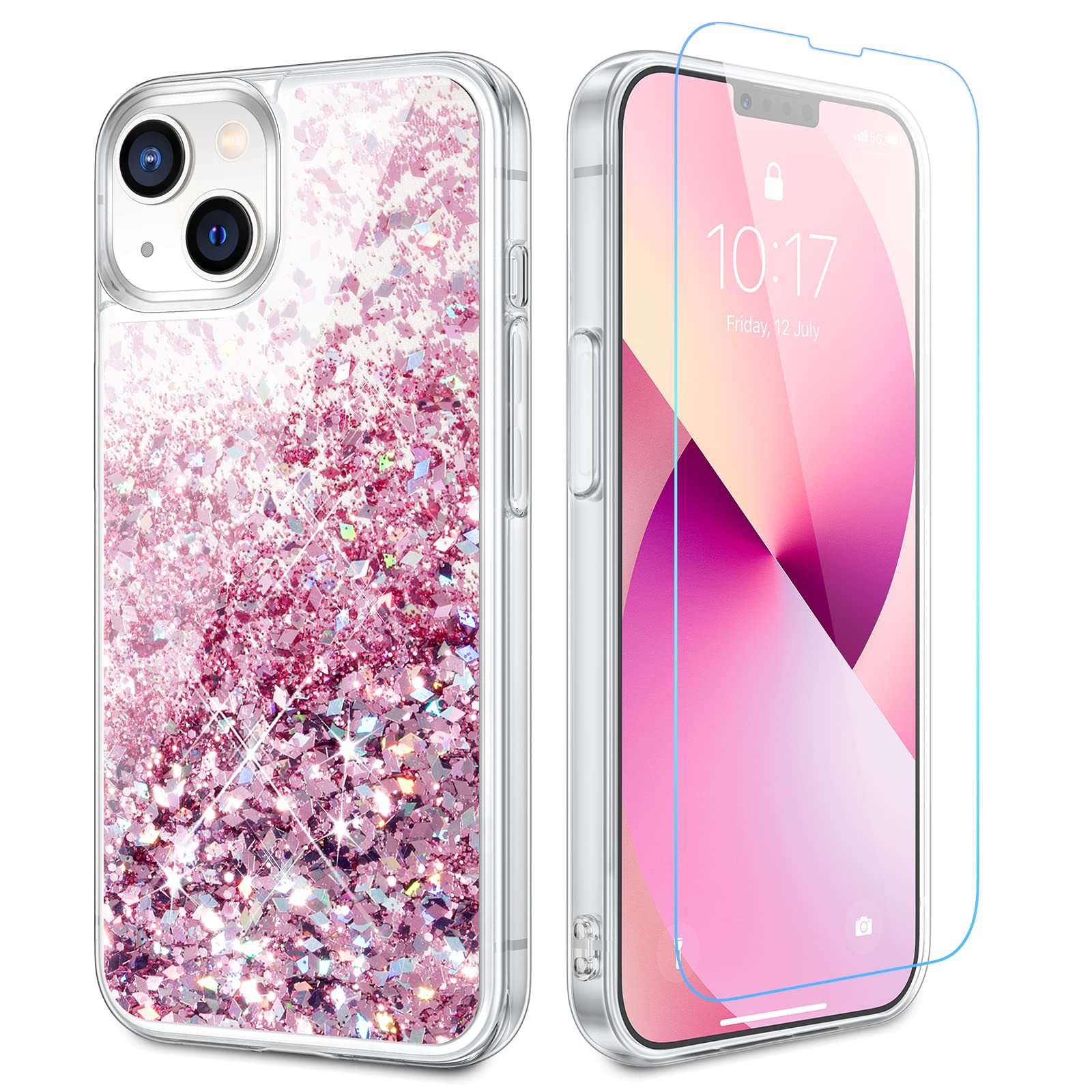 Caka Glitter Phone Case for iPhone 13 Mini (5.4