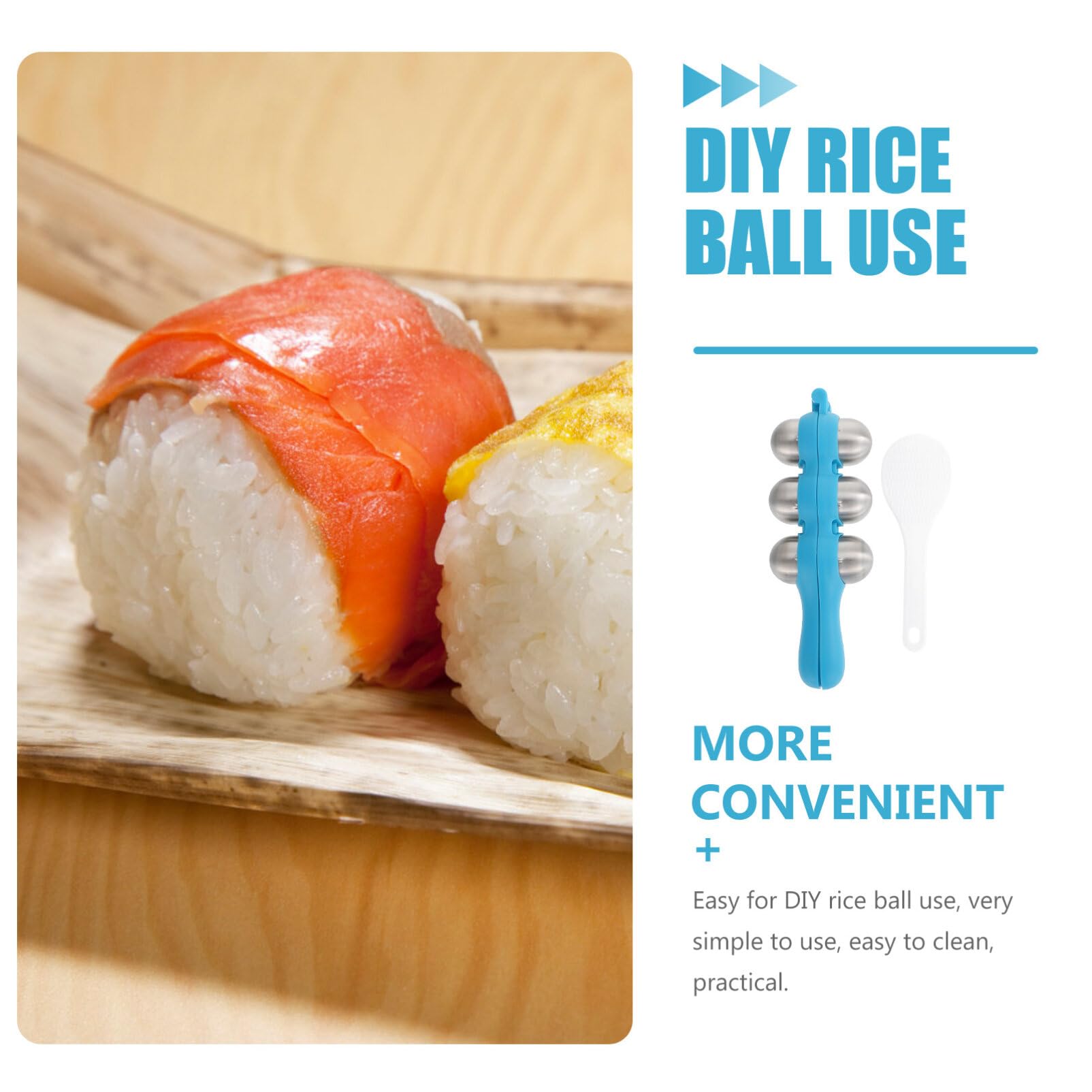 Premium Rice Ball Mold & Sushi Maker Kit - DIY Onigiri & Sushi Roller Shaper Tool for Home & Restaurant Use - Perfect for Bento Boxes, Parties & Japanese Cuisine