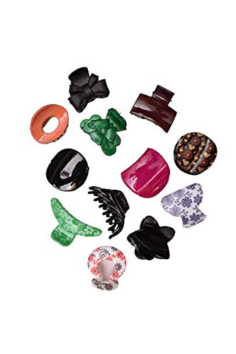 12 Pack Fashion Hair Claws & Clips for Women - Daily Use Hair Clutches, Hair Accessories Combo for Ponytail, Bun & Updo Styles
