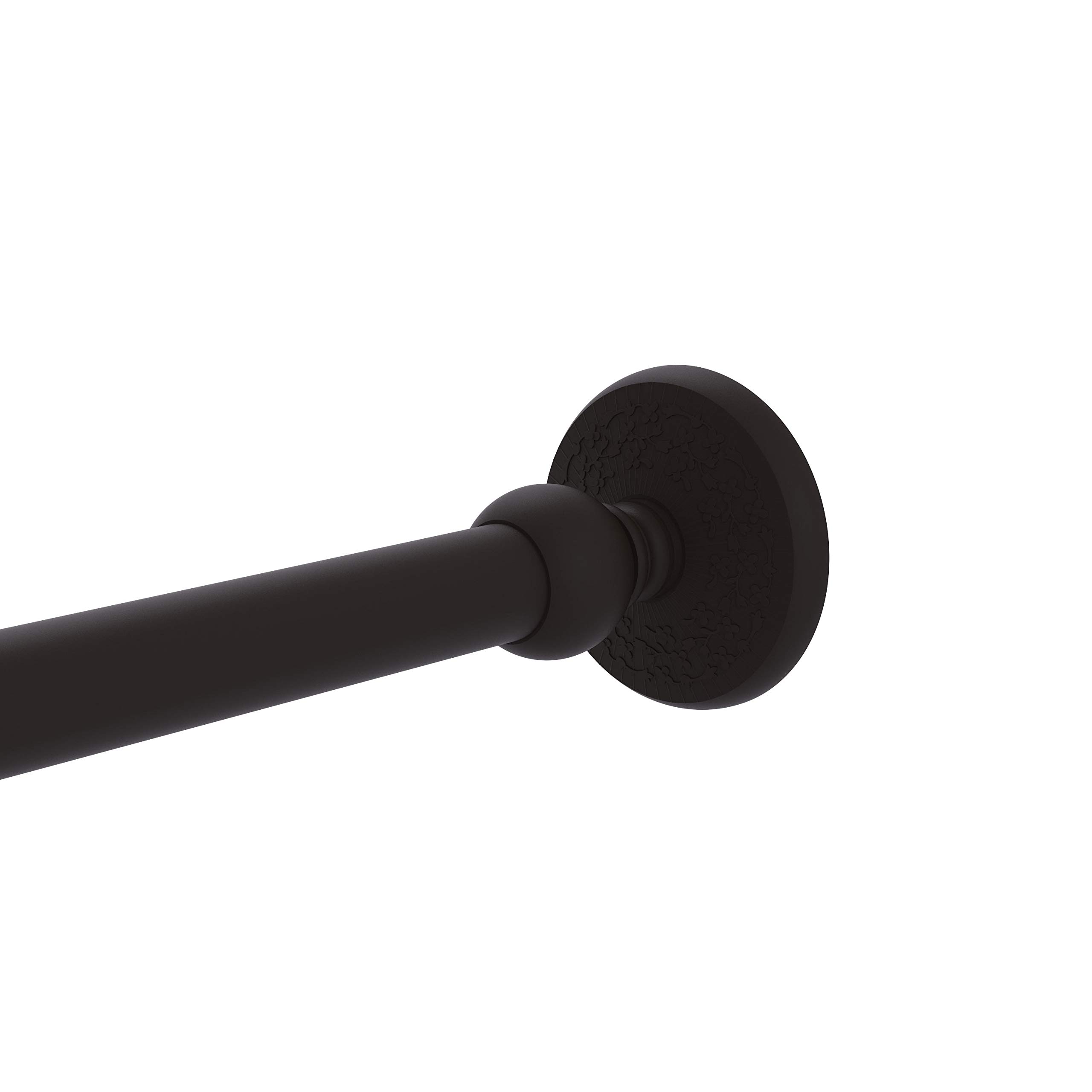 Allied Brass MC-99 Monte Carlo Collection Curtain Shower Rod Bracket - Oil Rubbed Bronze Finish - Heavy Duty Bathroom Hardware for Shower Curtains & Window Drapes