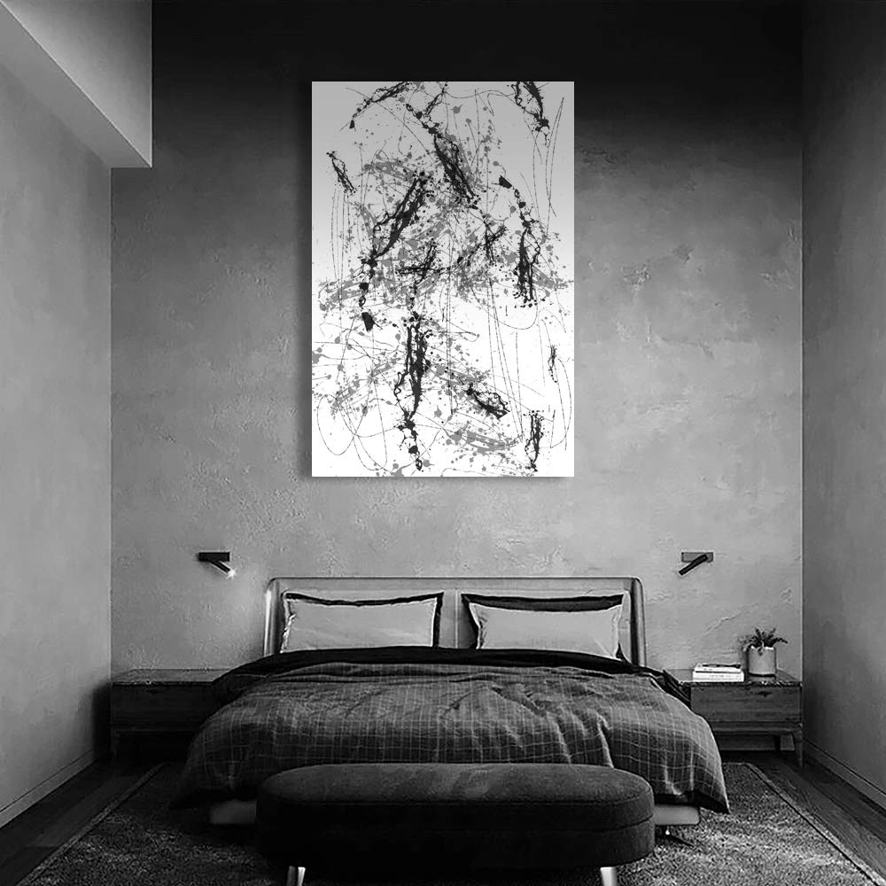 Wall26 - Modern Canvas Wall Art, Ink Giclee Painting - 32x48 Inches - Home Decor for Bedroom, Living Room & Office - Perfect for Housewarming Gifts & Interior Design