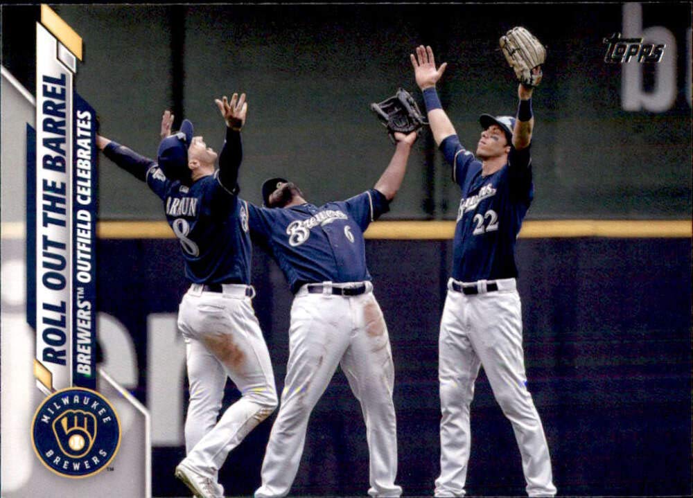 2020 Topps #611 Roll Out The Barrel Milwaukee Brewers Baseball Card - Collectible Sports Memorabilia for Fans & Trading Card Enthusiasts | Perfect for Display, Trading & Gift Giving