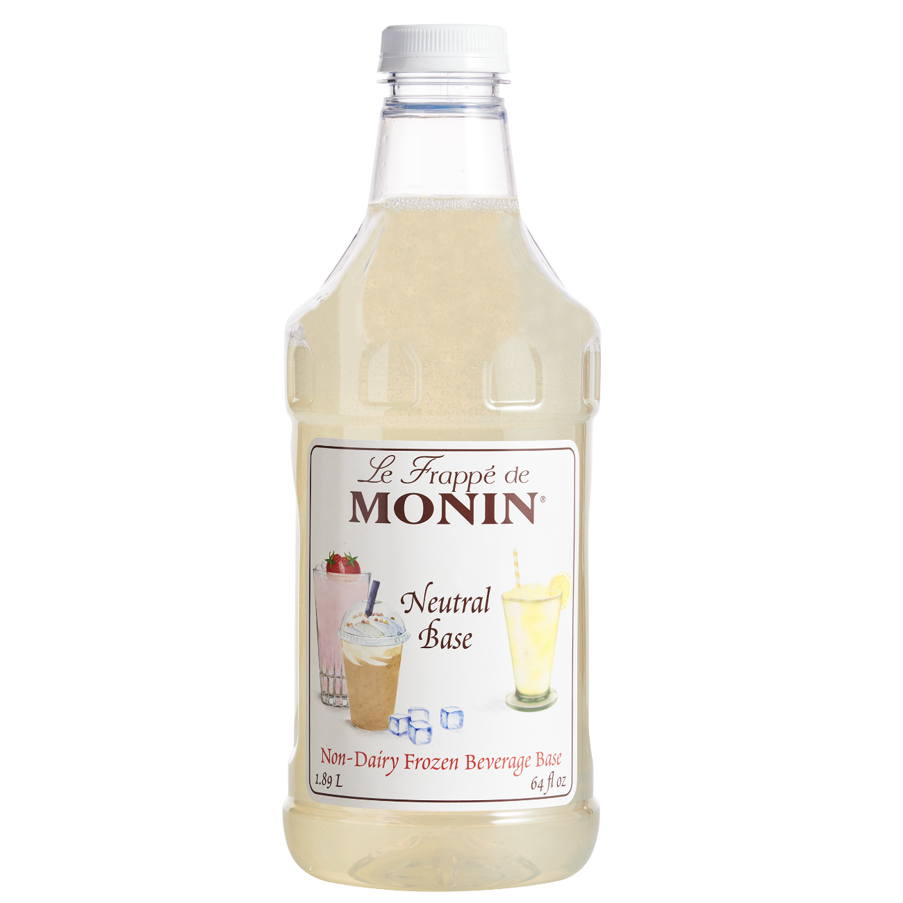 Monin Neutral Beverage Base - Dairy Free, Vegan-Friendly Syrup for Smoothies, Coffee & Cocktails | Perfect for Home Bars & Cafes