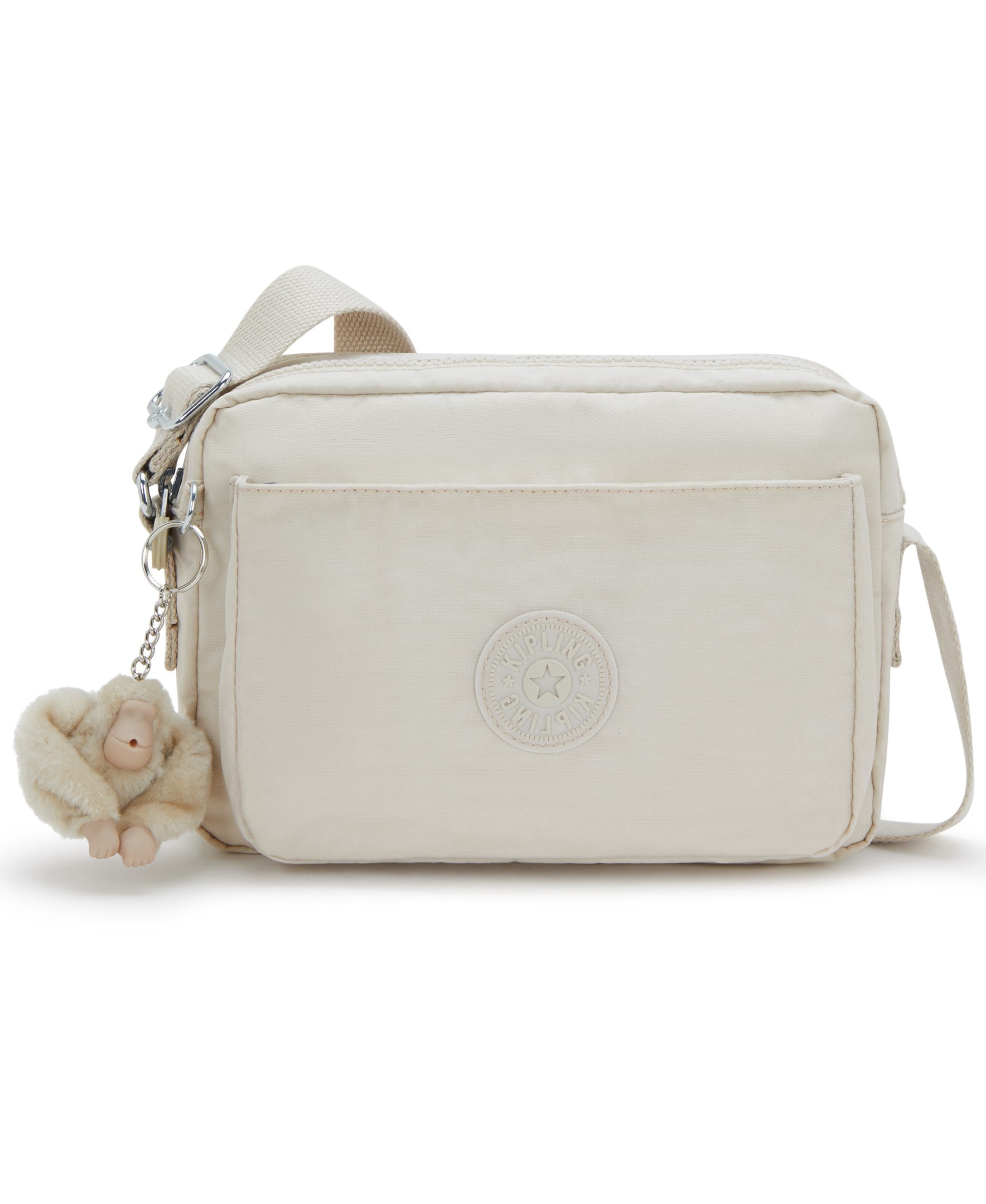 Kipling Abanu Medium Crossbody Bag - Hideaway Beige | Lightweight Travel Purse for Women | Perfect for Work, Shopping & Daily Commute