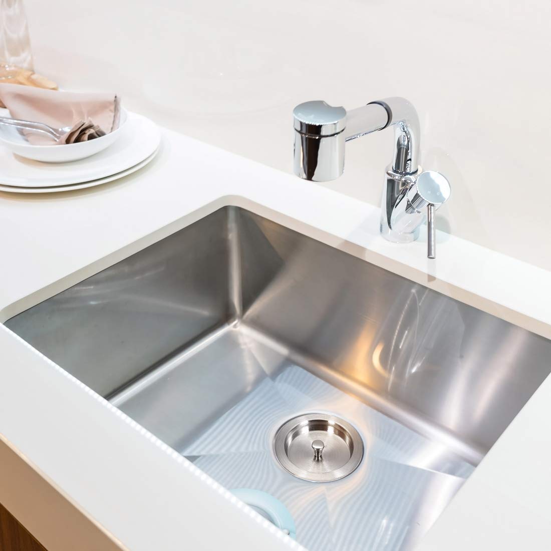 Stainless Steel Sink Drain Stopper 80mm - Kitchen Sink Seal for Home Use