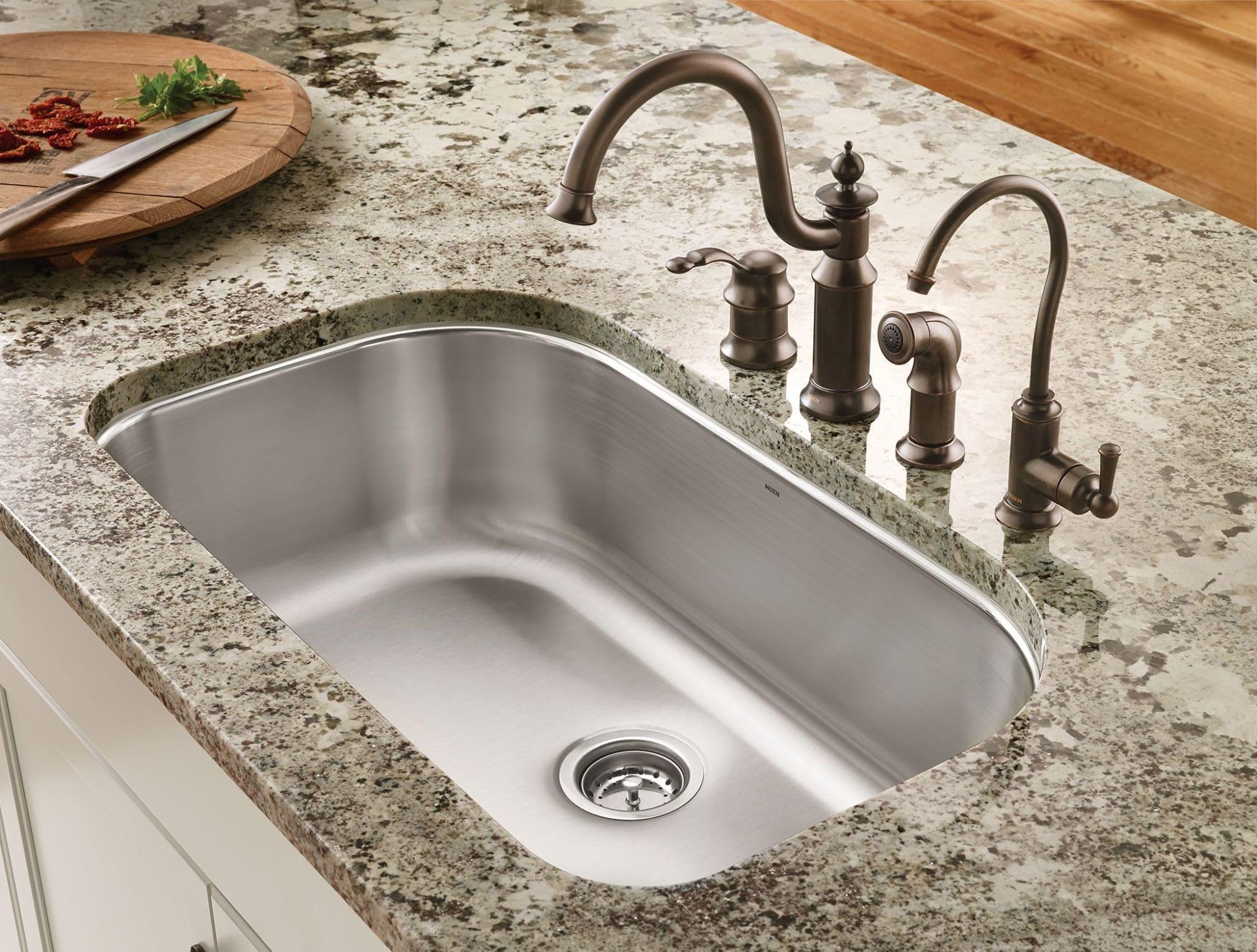 Moen S5510ORB Oil Rubbed Bronze Traditional Cold Water Kitchen Faucet with Optional Filtration System - Perfect for Home Bars, Coffee Stations & Beverage Prep Areas