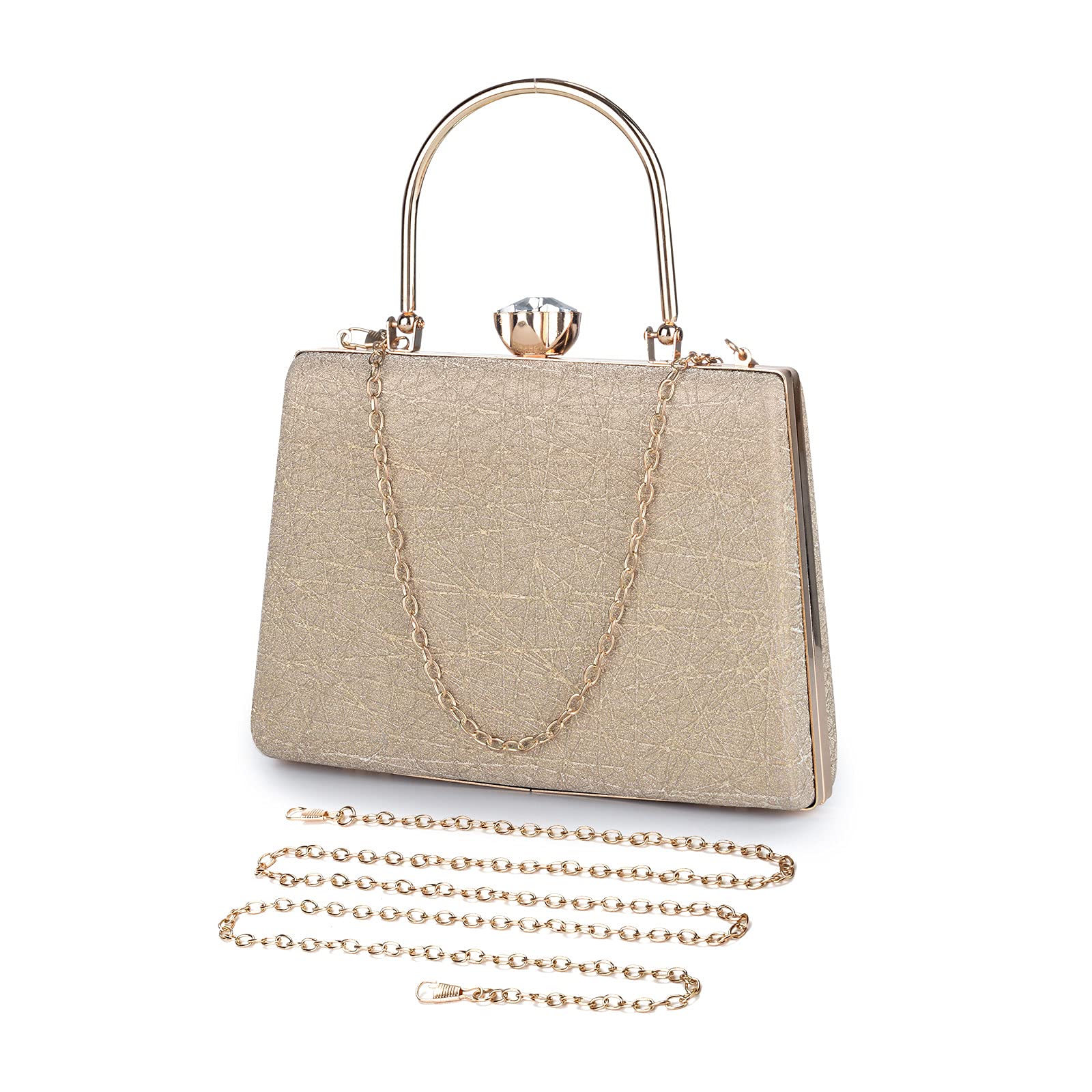 UBORSE Women's Beaded Evening Clutch Bag - Elegant Top Handle Crossbody Purse for Parties, Weddings & Special Occasions | Perfect for Cocktail Events, Date Nights & Formal Gatherings