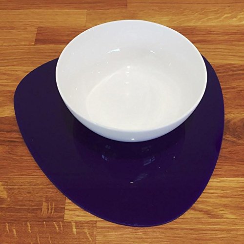 Premium Pebble Placemat Set - Large Purple Stone Textured Table Mats for Dining & Decor (Set of 6) | Elegant Table Setting for Dinner Parties, Home Decor & Holiday Entertaining