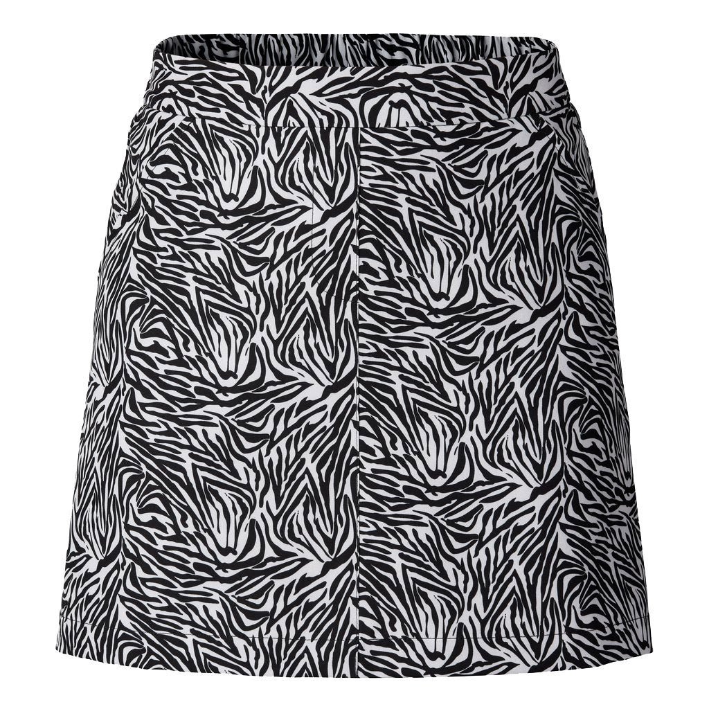 Kiara Sense 18 Inch Black Women's Golf Skirt with Shorts - Comfortable Athletic Skort for Golf, Tennis & Casual Wear
