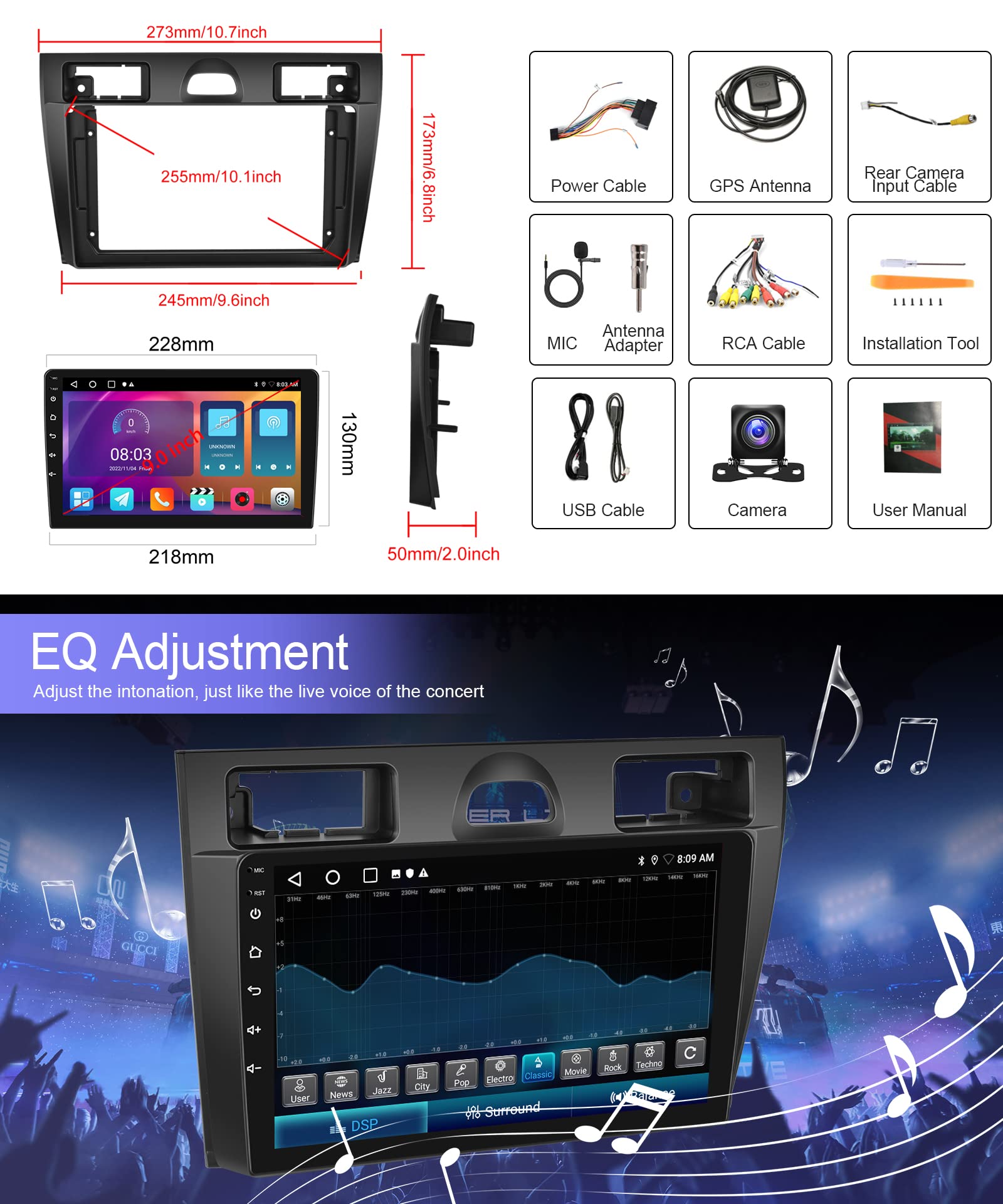 2G+32G Android Car Stereo for Ford Fiesta 2006-2011 | 9
