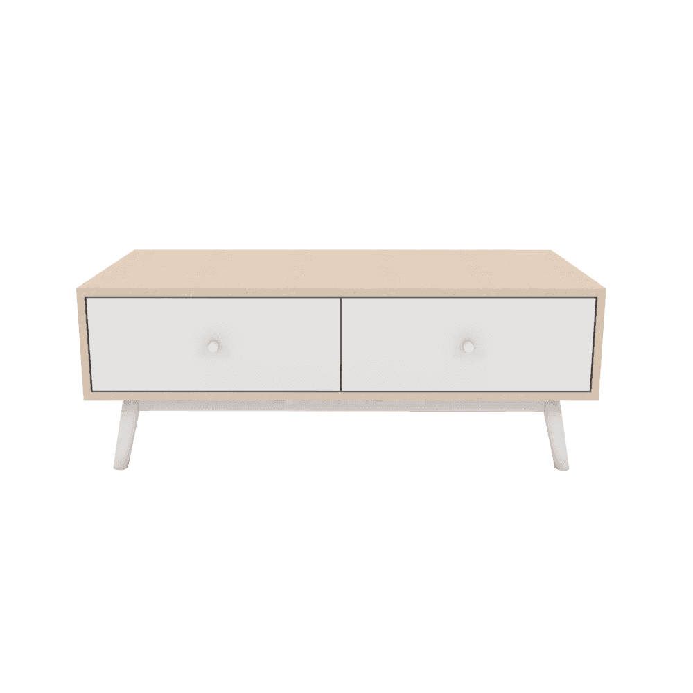 Mason II Solid Wood Coffee Table - 100cm Modern Living Room Furniture for Home Decor & Relaxation