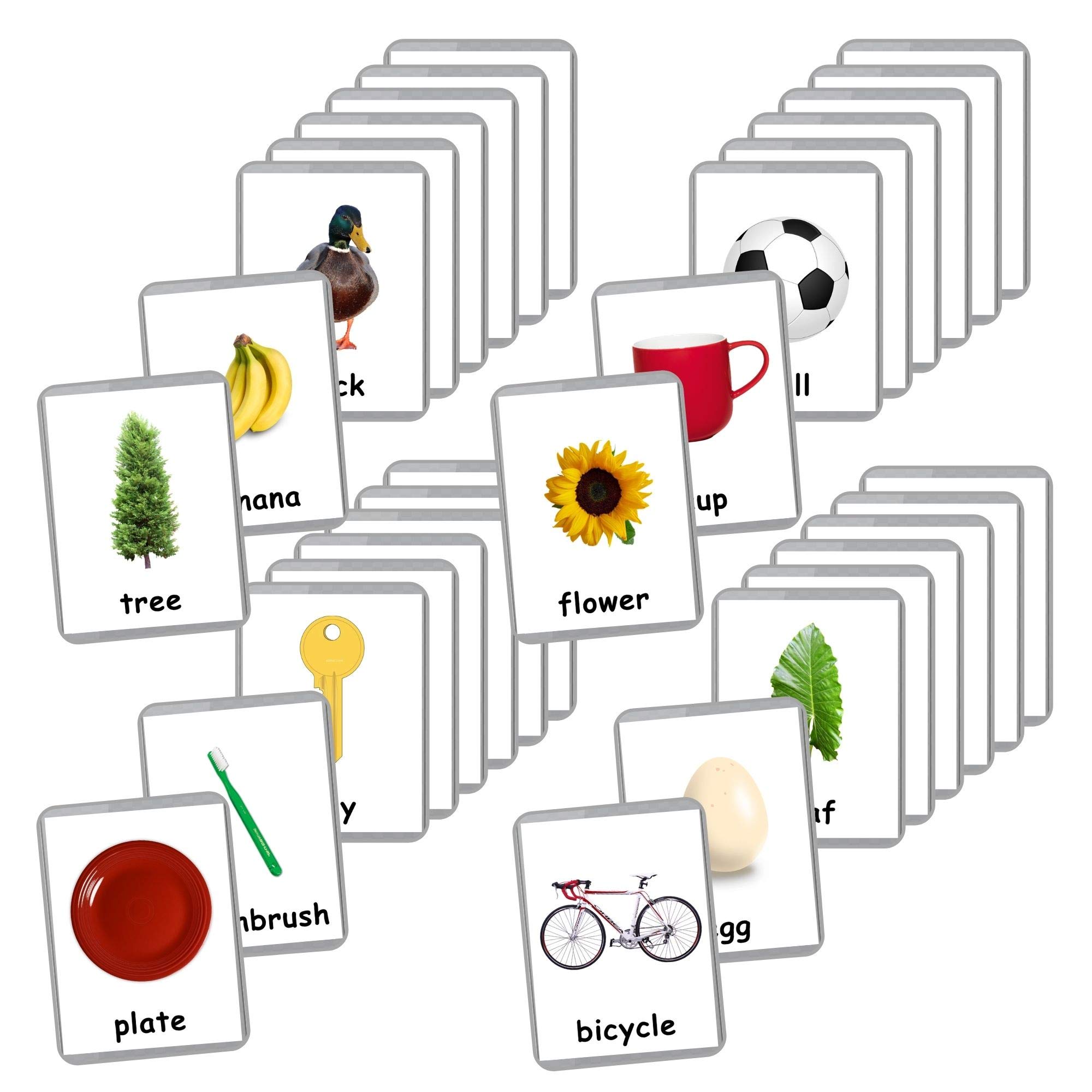 First Words Flash Cards - 48 Baby Learning Cards for Early Education & Homeschooling | Multilingual English-Kannada Flashcards | Toddler Educational Toys for Language Development | Perfect for Preschool, Montessori & Home Learning Activities
