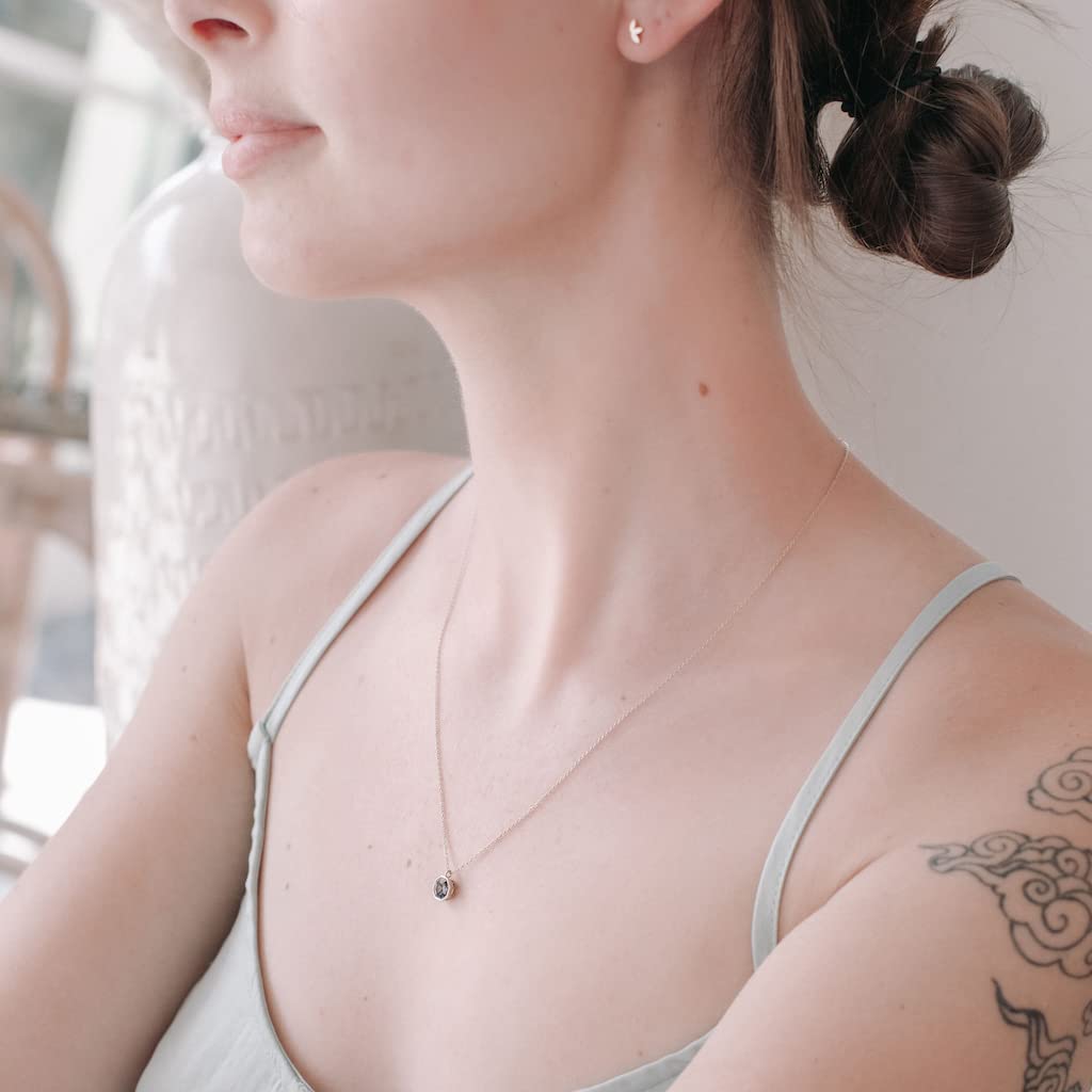 Honeycat Ode to Rose Necklace - Gold, Rose Gold & Silver Minimalist Delicate Jewelry for Women | Elegant Gift for Anniversary, Valentine's Day & Everyday Wear