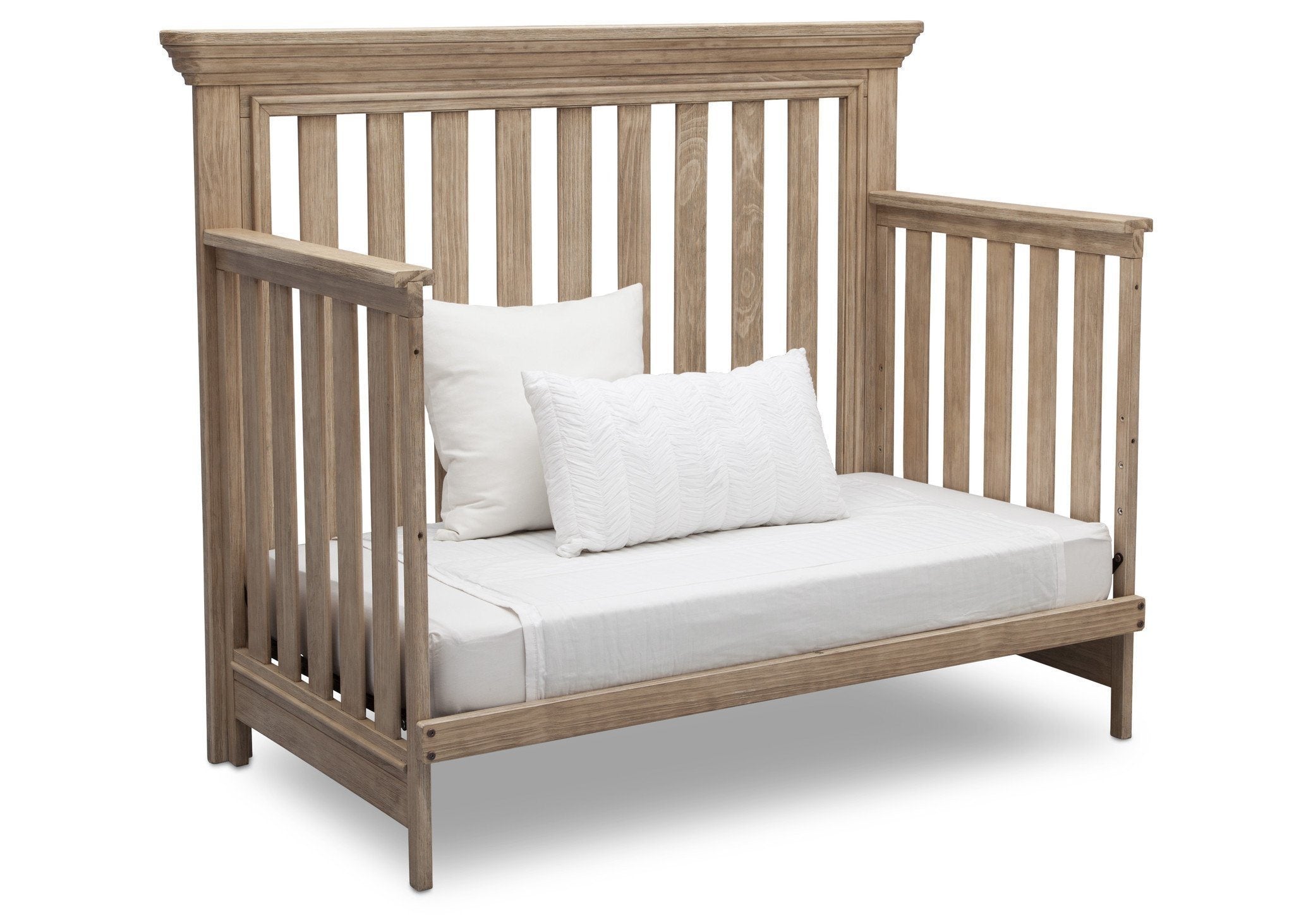Langley 4-in-1 Convertible Baby Crib - Toddler Bed, Daybed & Full-Size Bed - Safe Nursery Furniture for Newborns to Teens - Perfect for Bedrooms, Daycare & Guest Rooms