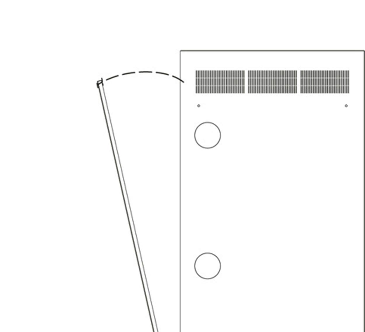 Middle Atlantic Products WR-RAP-24 - 24U Rack Access Panel for Server Rack Cable Management | Perfect for Data Centers, IT Rooms & Home Office Network Setups