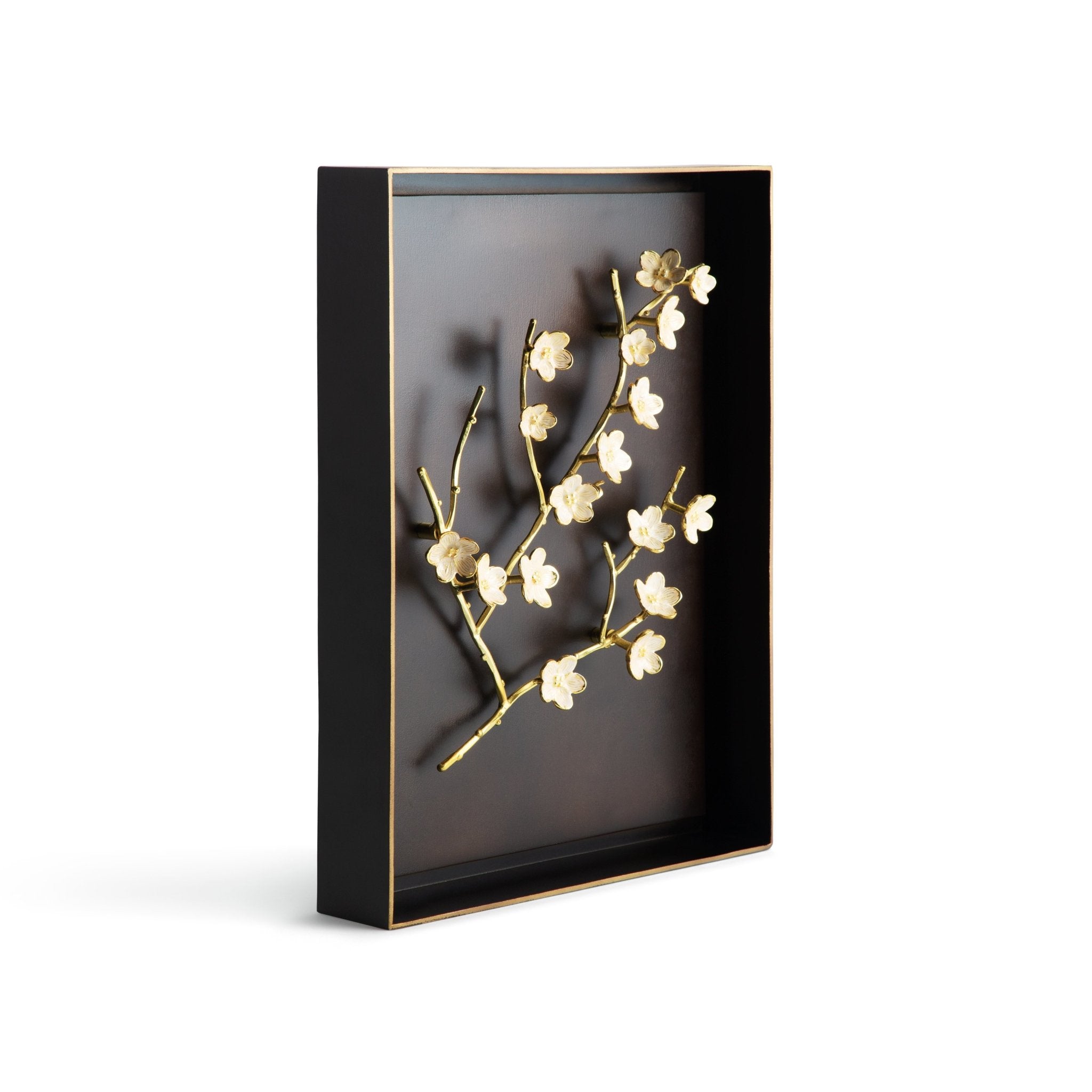 Cherry Blossom Shadow Box - Handmade 3D Floral Wall Art Decor for Home, Office & Gifts - Perfect for Spring Decor, Wedding, Nursery & Living Room