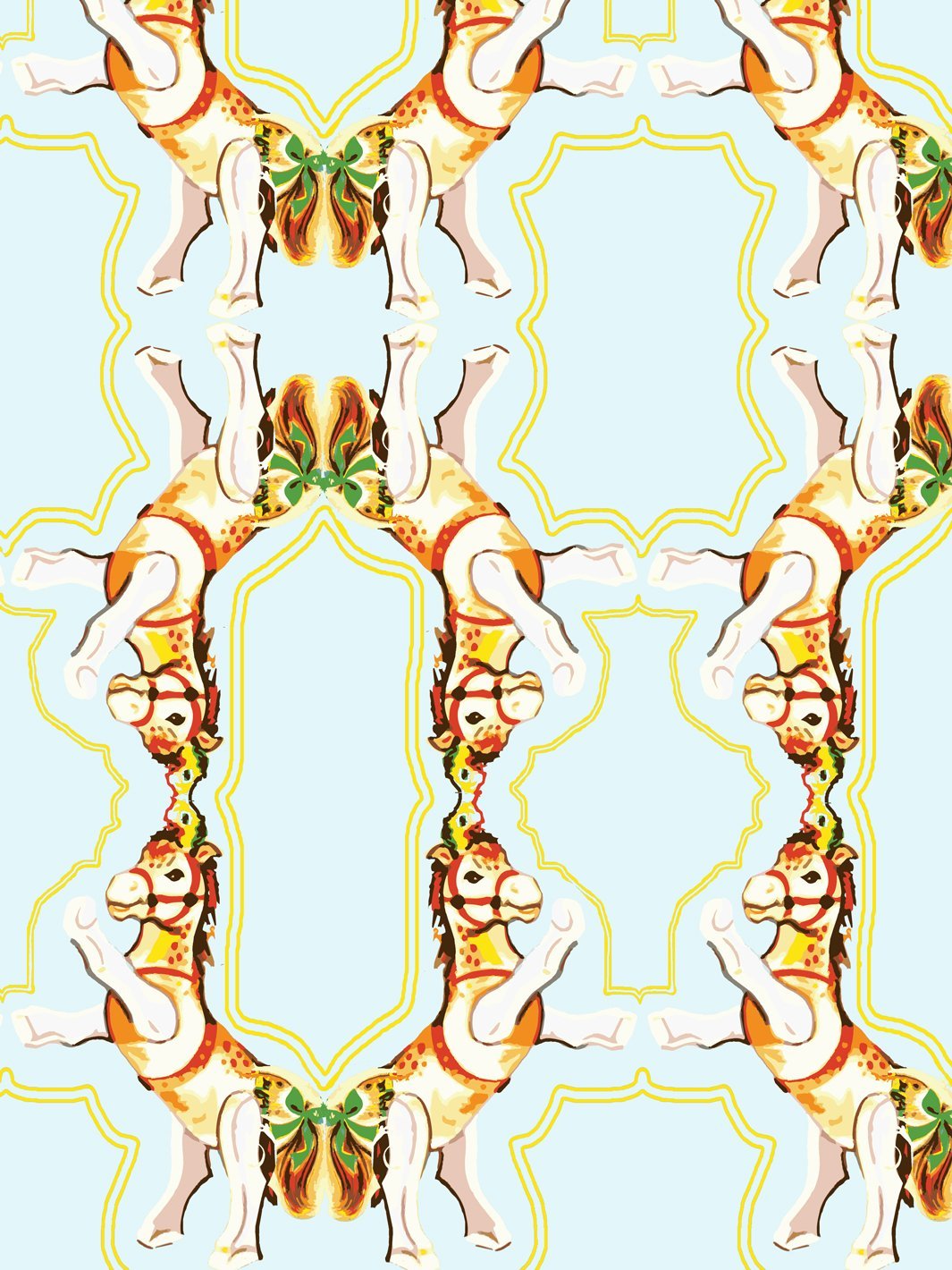 Fisher Price™ Horse Arc Wallpaper - Premium Nursery Decor for Baby Rooms & Kids' Bedrooms - Perfect for Themed Nurseries & Playrooms