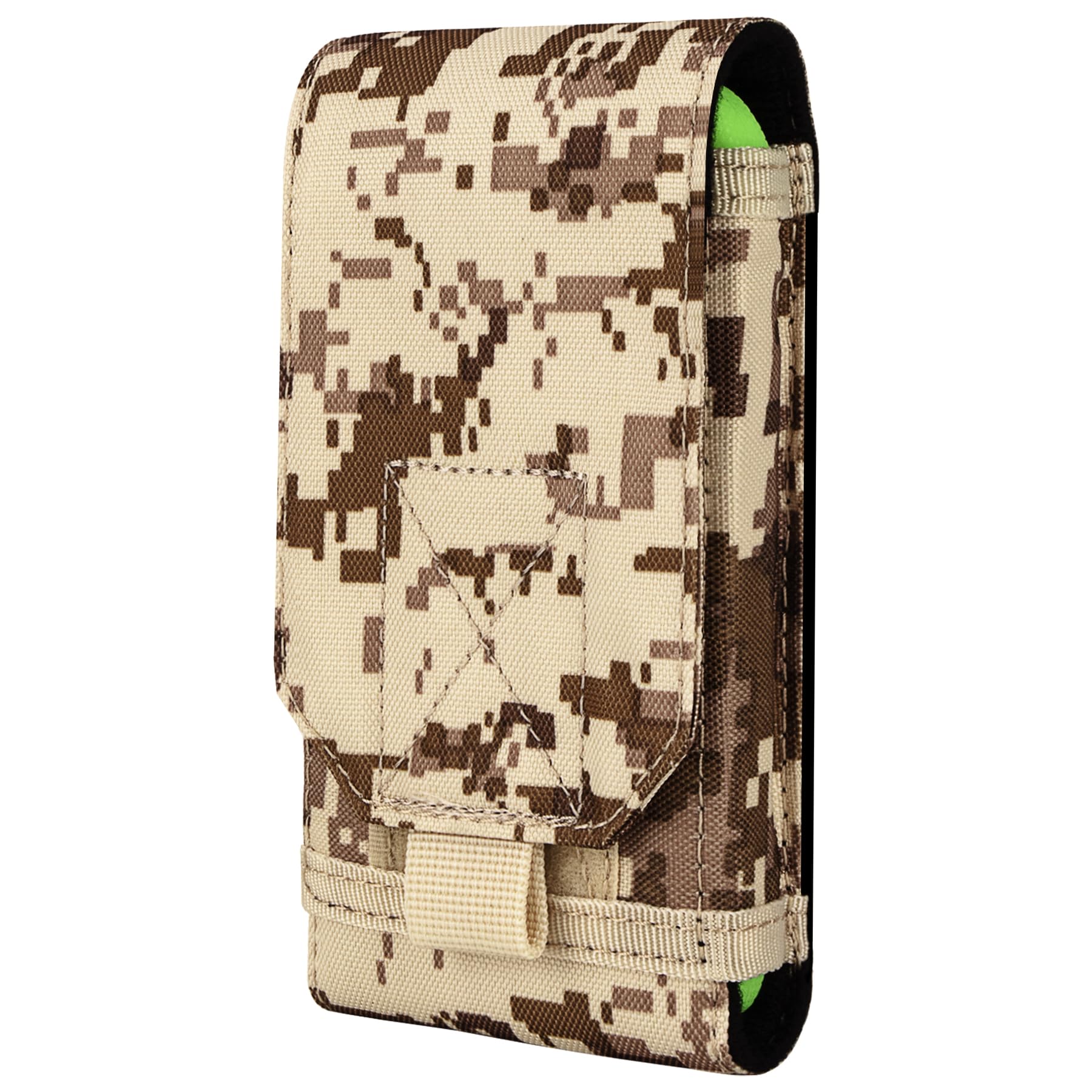 IronSeals Tactical MOLLE Phone Holster Pouch - Universal Belt Waist Bag for iPhone 16 Pro Max/16 Pro/15 Pro Max & Samsung S24/S23/S22 - Perfect for Hiking, Camping & Outdoor Adventures (Size L)
