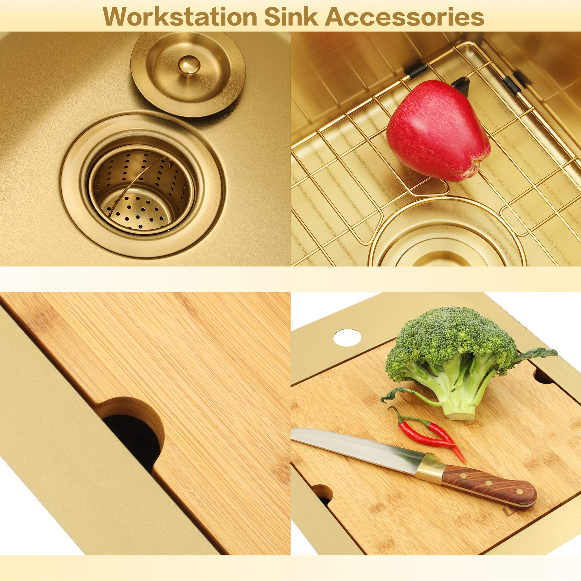 Premium Stainless Steel Kitchen Sink Garbage Disposal Flange & Stopper - 15