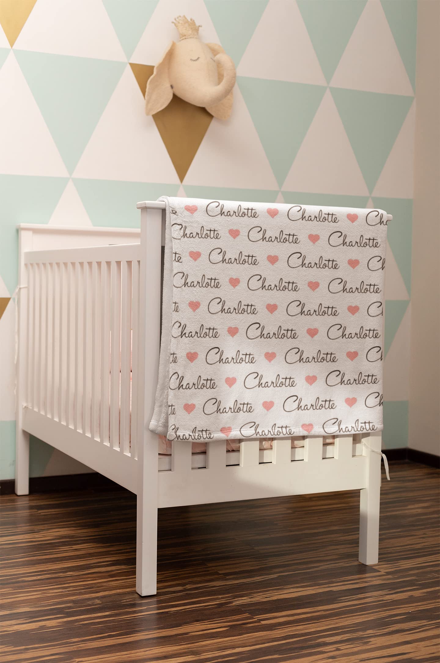 Personalized Baby Blankets for Boys & Girls - Custom Name Baby Blanket Gift for Newborns, Baby Showers, Mother's Day & Father's Day - Soft & Cozy Nursery Essential for Cuddling, Swaddling & Photo Props