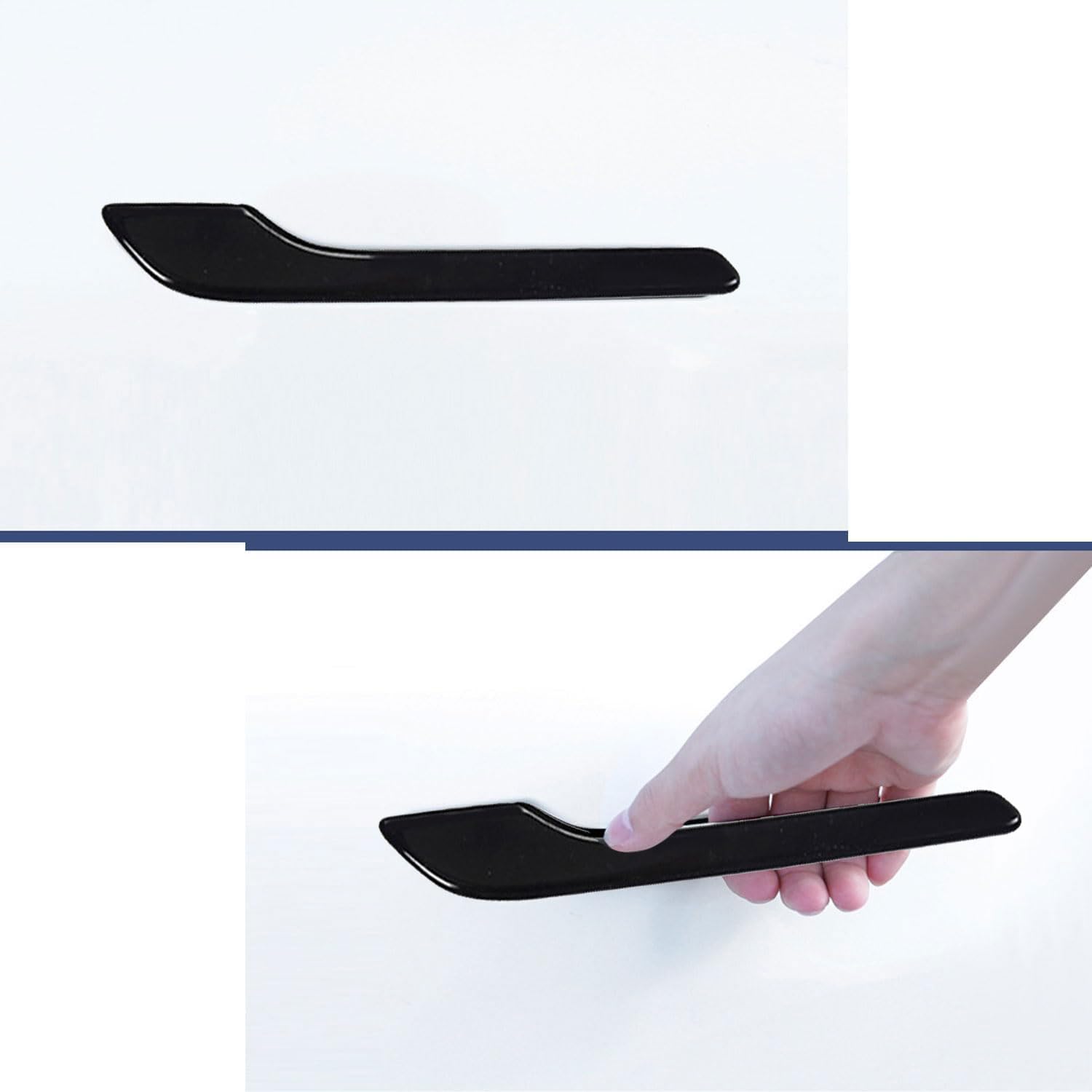 Tesla Model 3/Y Handle Covers (2017-2023) - Glossy Black 4PCS - Stylish Car Door Protection