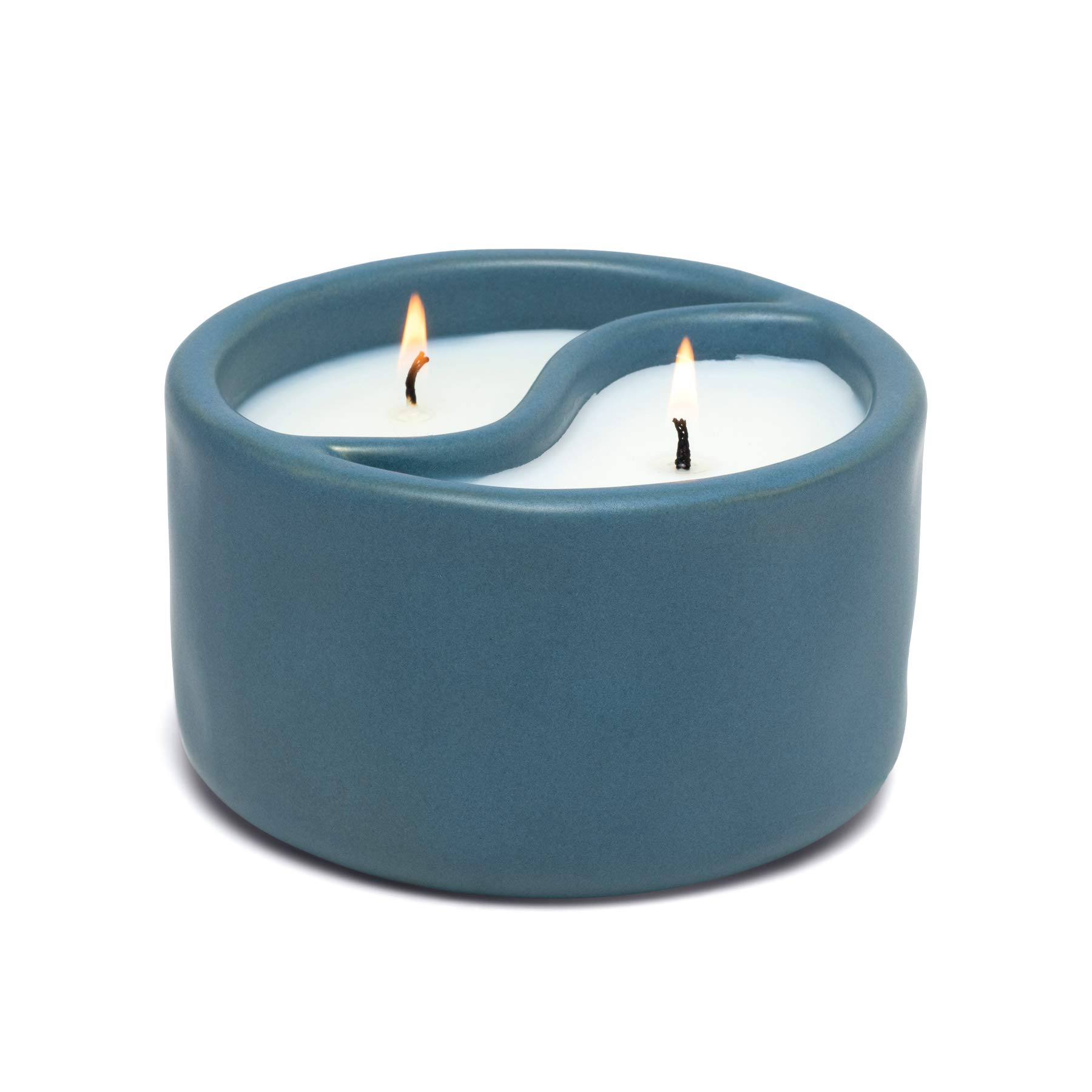 Paddywax Yin & Yang Collection Scented Candle - 11 oz Sea Moss & Sage Aromatherapy Candle in Royal Blue | Home Decor, Meditation & Relaxation Gift