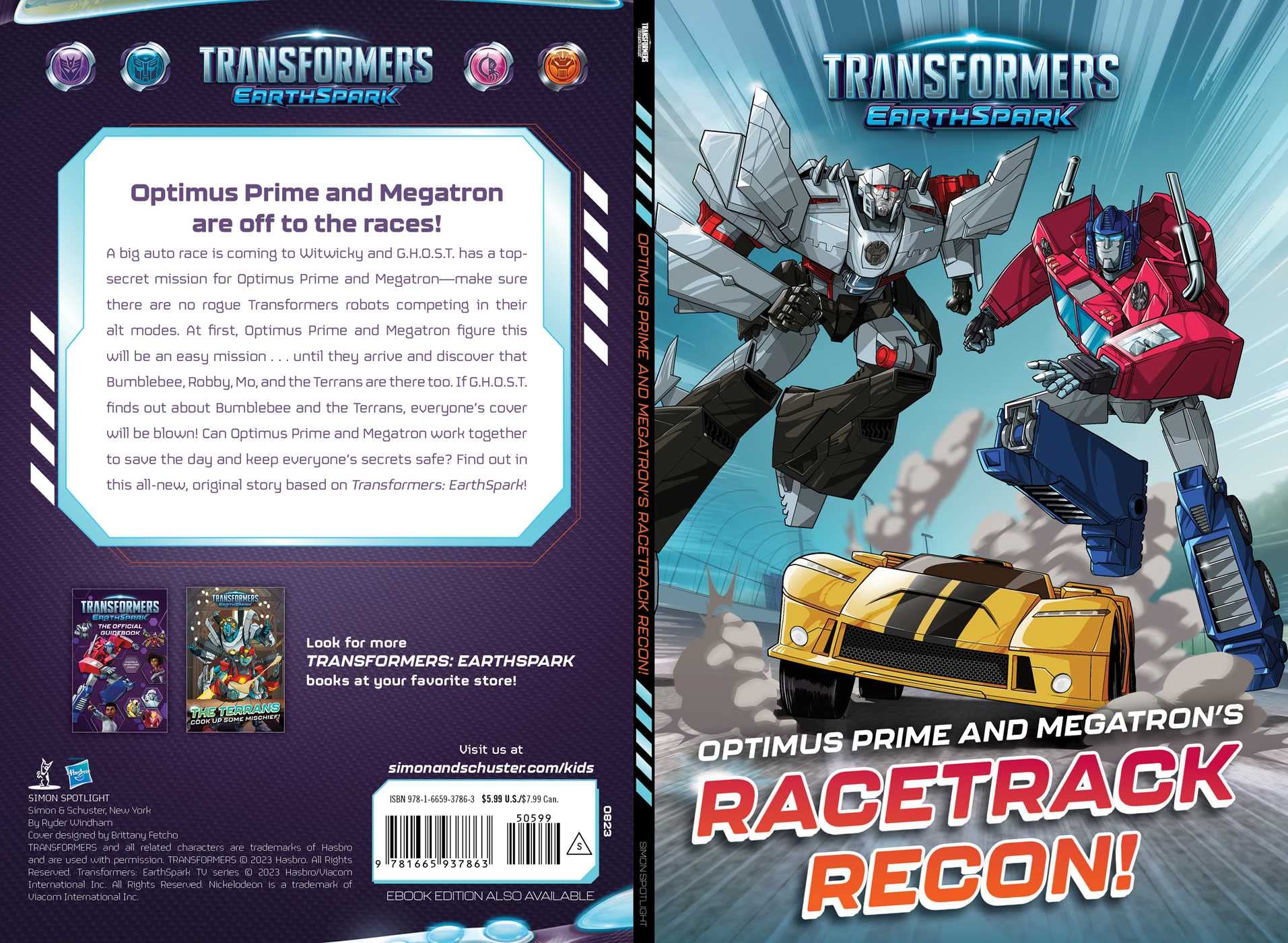 Transformers EarthSpark Optimus Prime vs Megatron Racetrack Battle Set - Kids Action Figure Toy for Collectors - Perfect for Playtime and Display Scenes