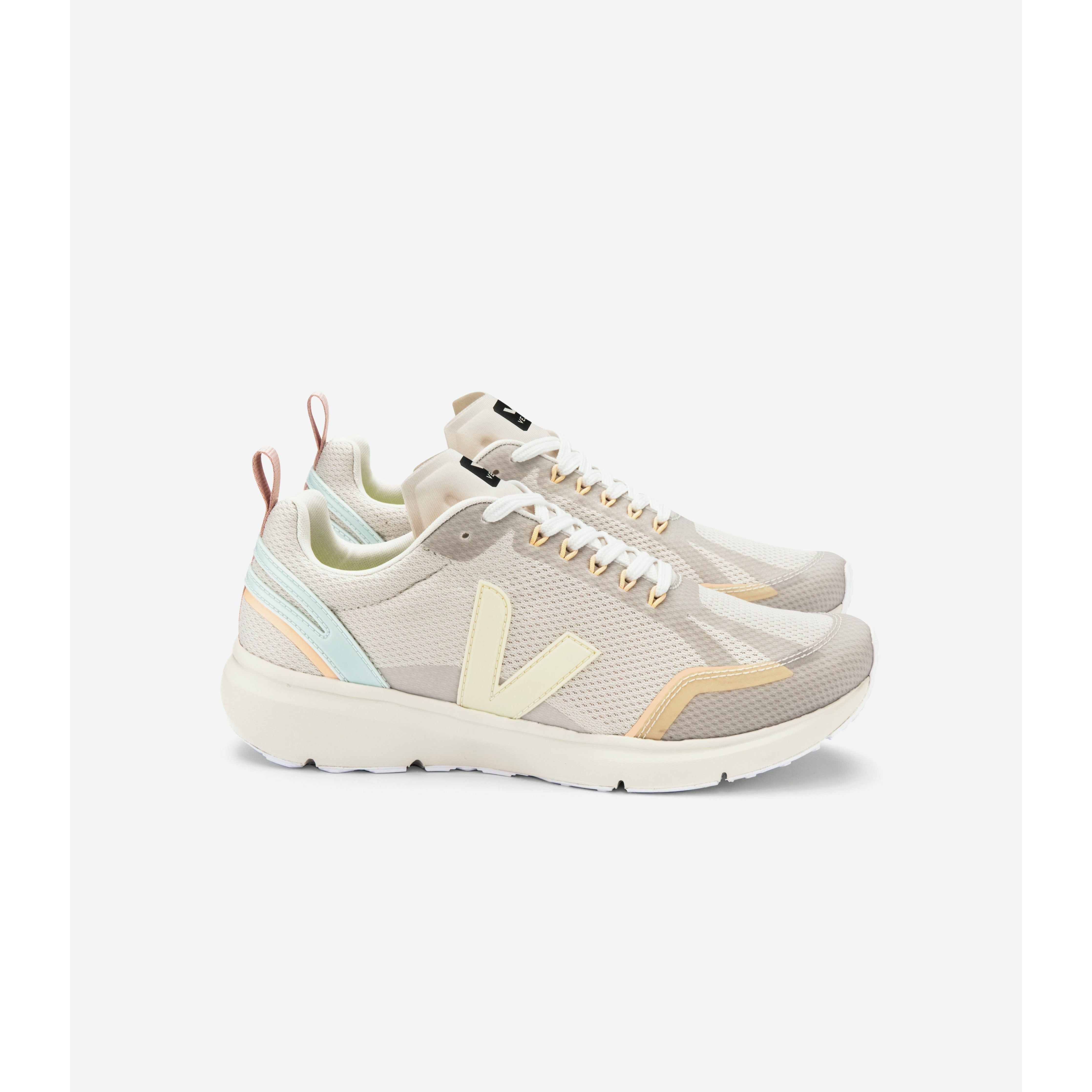 Veja Women's Condor 2 Alveomesh Sneakers - Natural Butter Color | Sustainable Vegan Leather Shoes for Running, Walking & Casual Wear