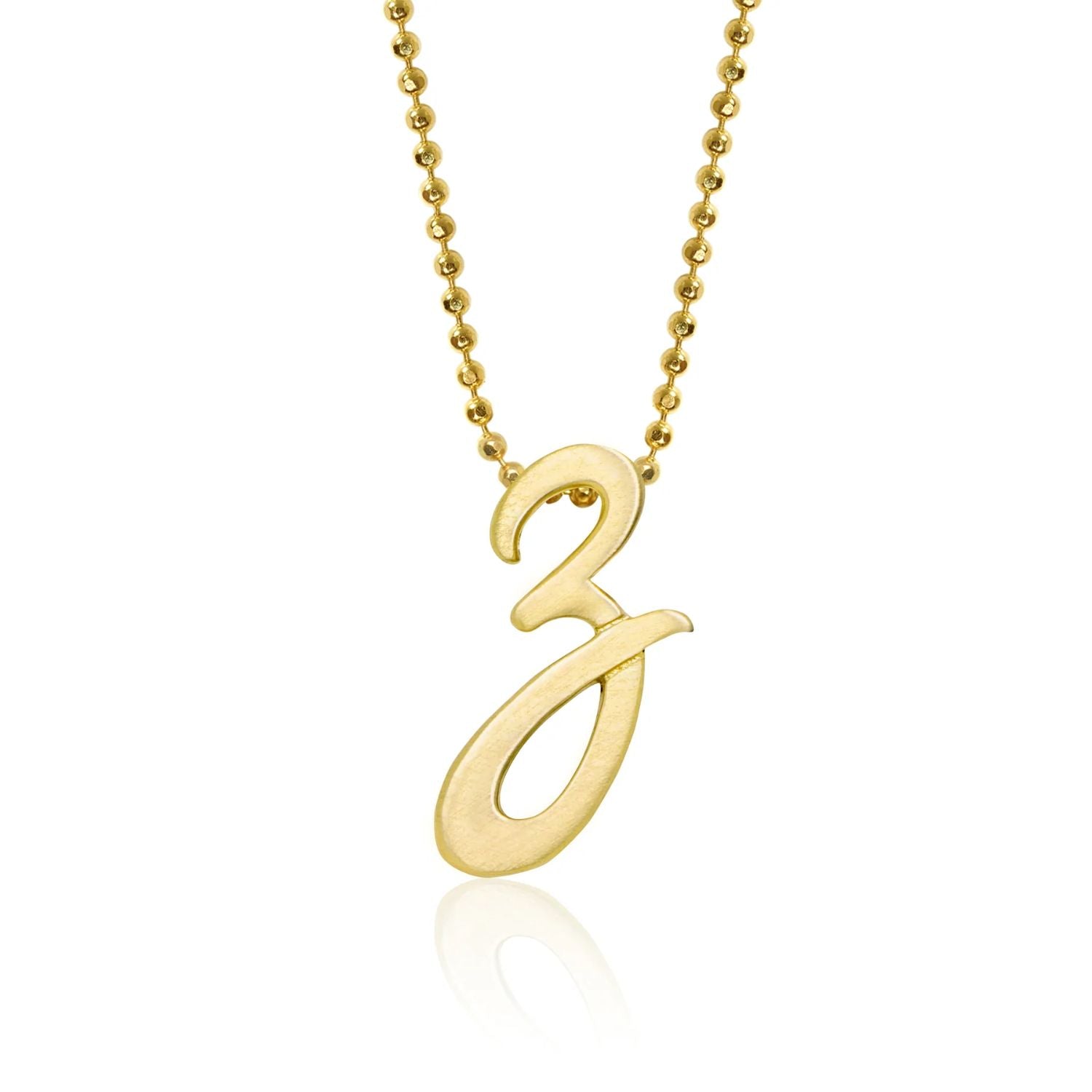 14K Yellow Gold Alex Woo Little Autograph Pendant Necklace - Elegant Personalized Jewelry Gift for Women, Perfect for Anniversaries, Birthdays & Special Occasions