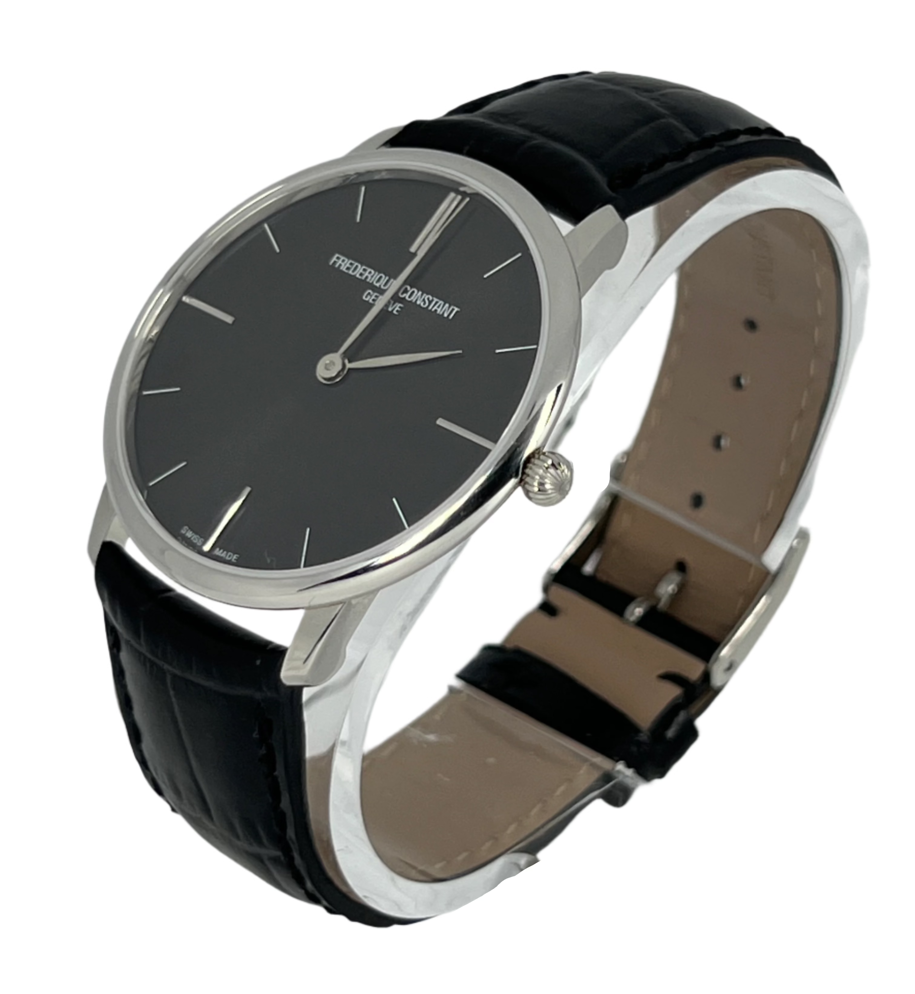 Frederique Constant Slimline Stainless Steel Men's Watch - Luxury Automatic Dress Watch for Business & Formal Occasions