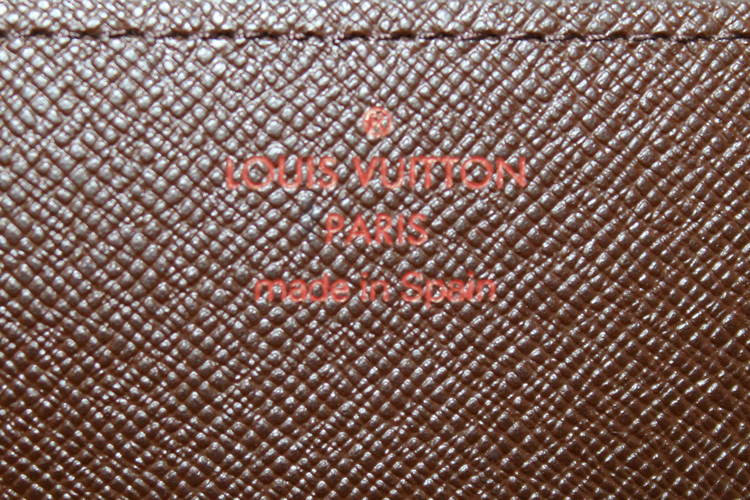 Authentic Louis Vuitton Damier Ebene Canvas Card Holder Wallet - Slim RFID Blocking Credit Card Case for Men & Women - Perfect for Business, Travel & Everyday Use