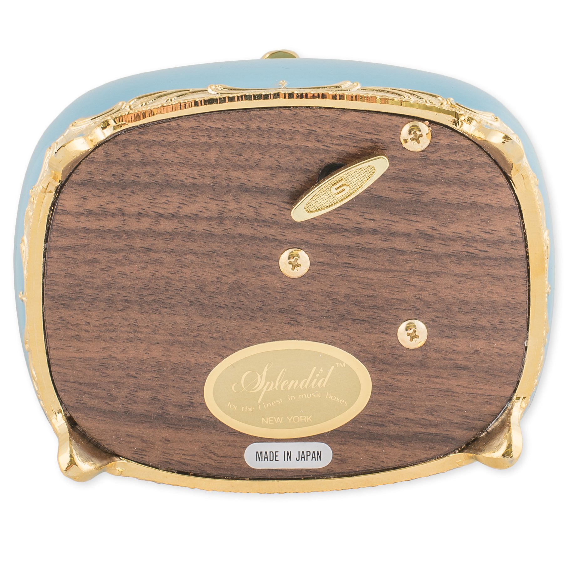 Elegant Blue Animated Butterfly Music Jewelry Box with Austrian Crystals | Plays Canon in D | Jewelry Storage with Lined Compartment | Perfect Gift for Birthdays, Anniversaries & Home Decor