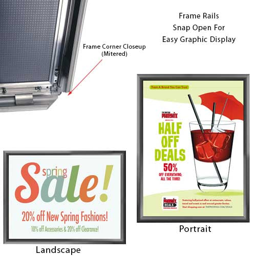 40x60 Snap Frame Poster Sign Frames - 1.77