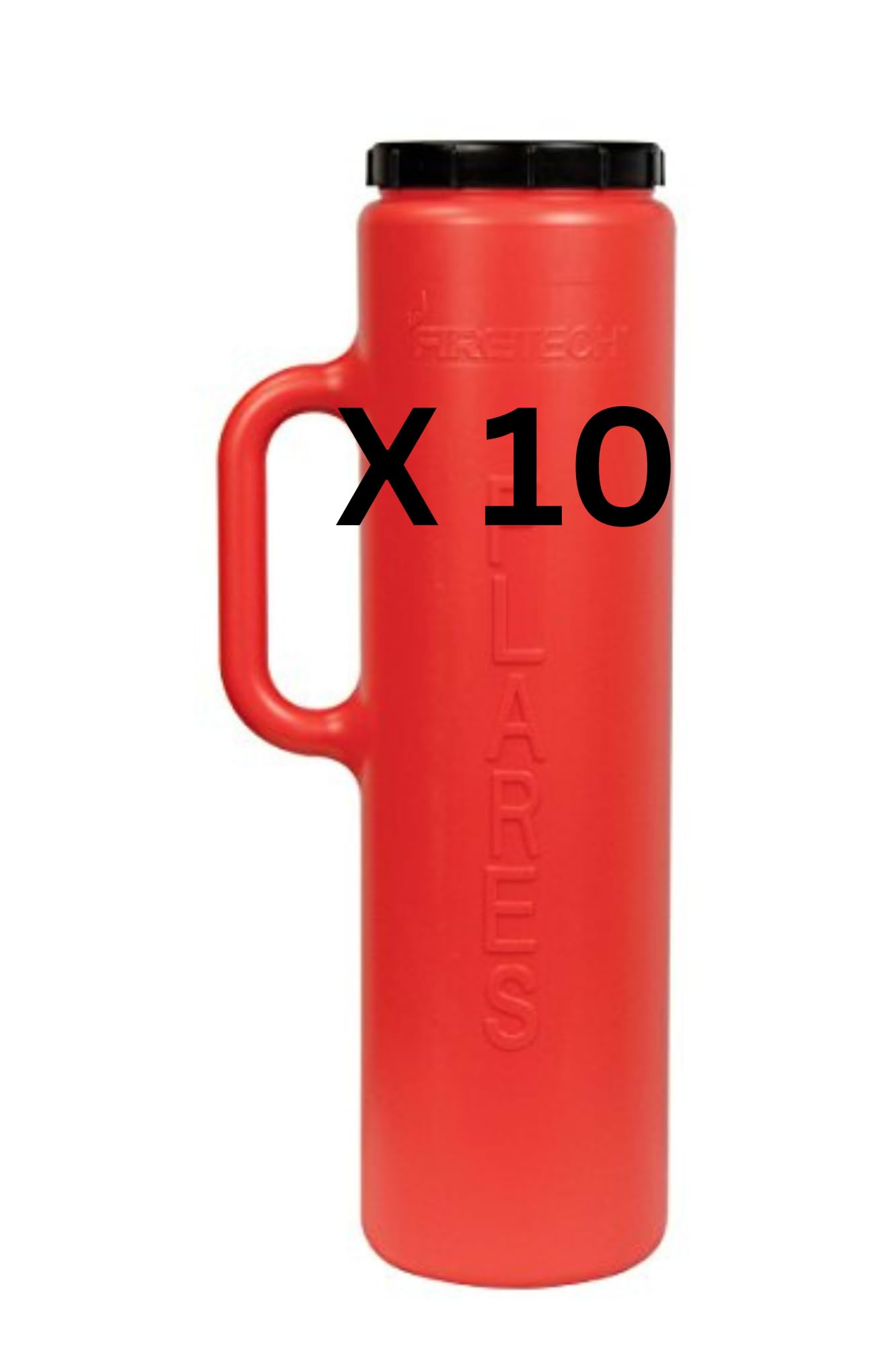 30 Minute Safety Flare Storage Containers - 10 Pack Red Emergency Roadside Kit for Cars, Trucks & Boats - Durable & Weatherproof Hazard Light Containers for Roadside Emergencies & Marine Safety