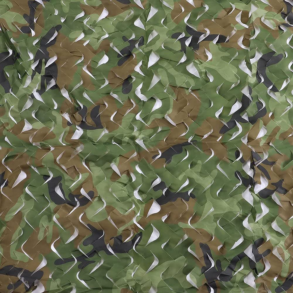 Woodland Camouflage Net - Lightweight Hunting Blinds & Outdoor Camo Netting for Camping, Hunting, Party Decor | Durable Mesh Cover & Sun Shade for Backyard, Garden, and Outdoor Adventures