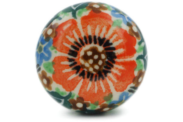 1-3/8 Inch Orange Wreath Drawer Knob - Vintage Cabinet Hardware for Kitchen, Bathroom & Furniture DIY Upgrade