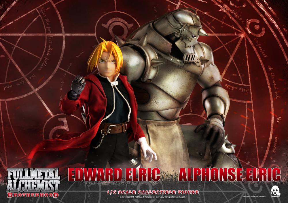 Fullmetal Alchemist: Brotherhood FigZero Edward & Alphonse Elric 1/6 Scale Action Figure Set - Anime Collectible for Display & Cosplay Props