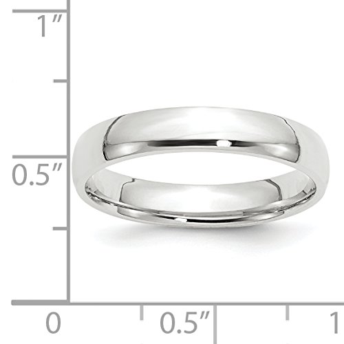 10K Solid White Gold 4mm Comfort Fit Wedding Band Ring for Men & Women - Perfect for Engagement, Anniversary, and Everyday Wear