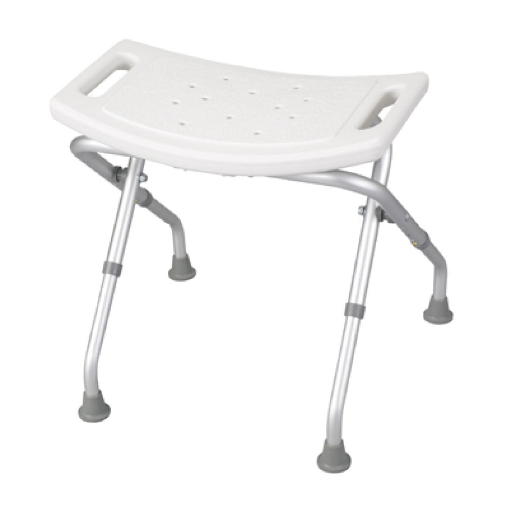 Foldable Shower Bench with Backrest - Non-Slip Bath Seat for Elderly & Disabled - Adjustable Height Shower Chair for Bathroom Safety - Perfect for Seniors, Handicapped & Post-Surgery Recovery