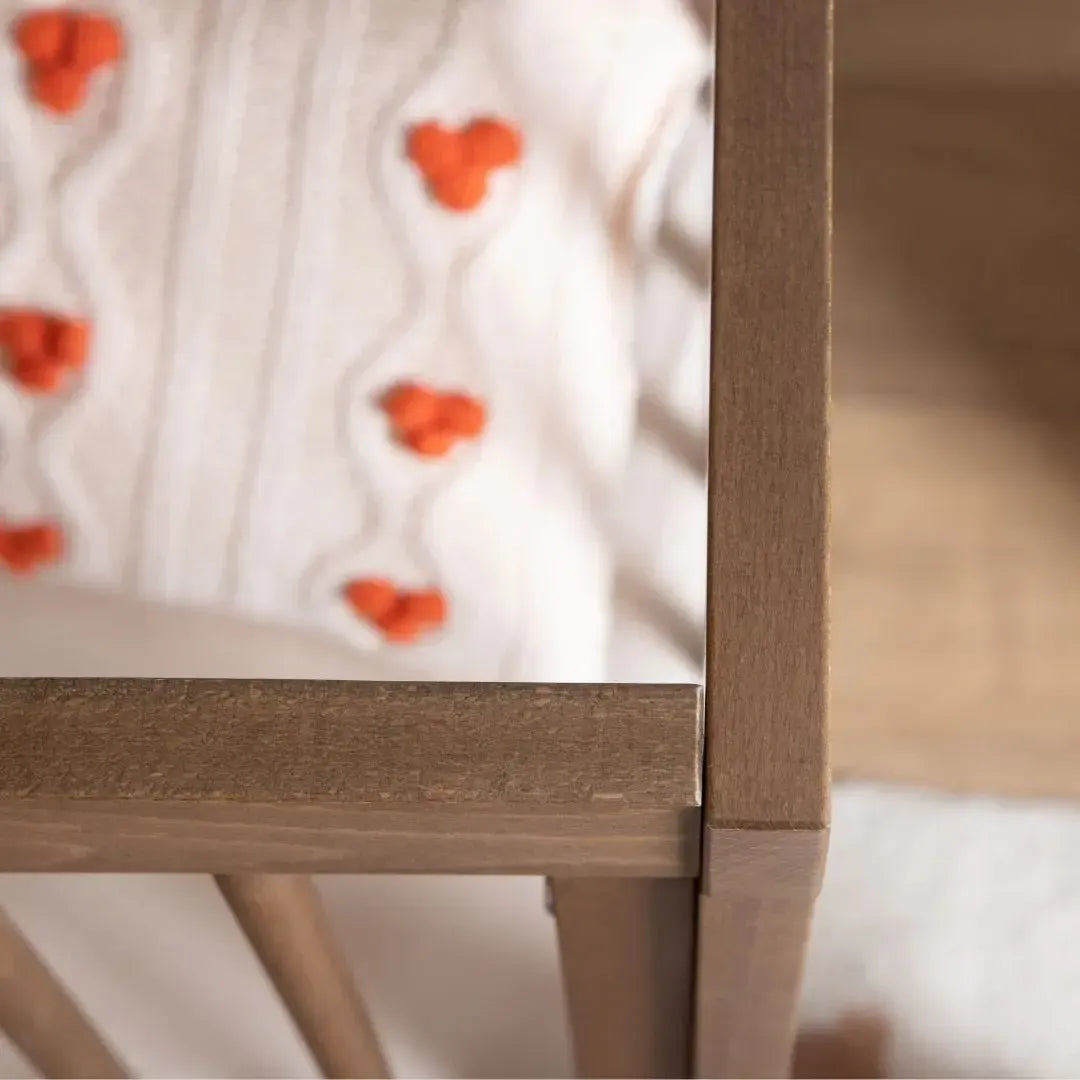 Bliss 4-in-1 Convertible Baby Crib in Walnut Finish | Nursery Bedroom Furniture for Newborns & Toddlers | Safe & Stylish Baby Bed for Daytime Naps & Overnight Sleep